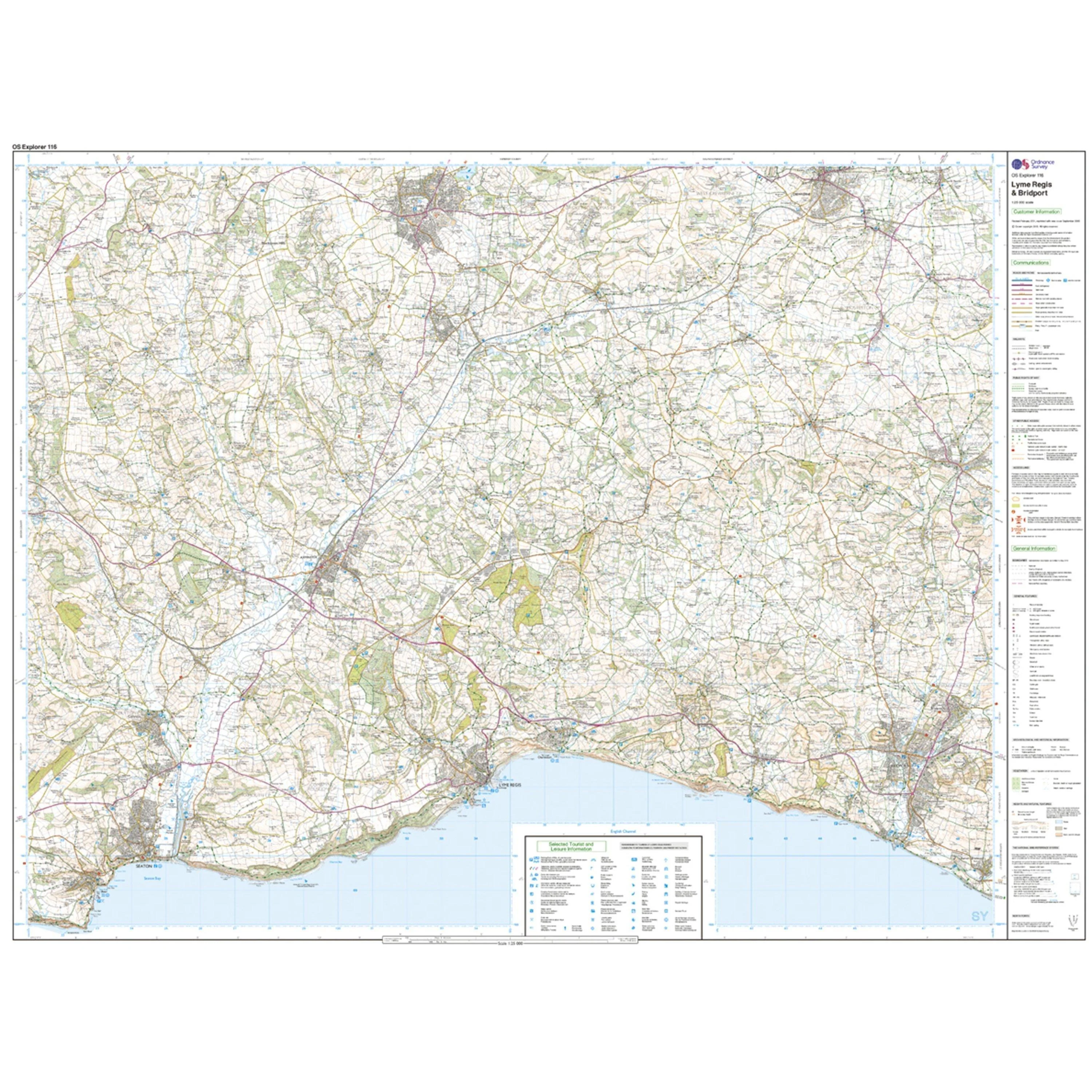 Explorer 116 Lyme Regis & Bridport Map With Digital Version - Image 3