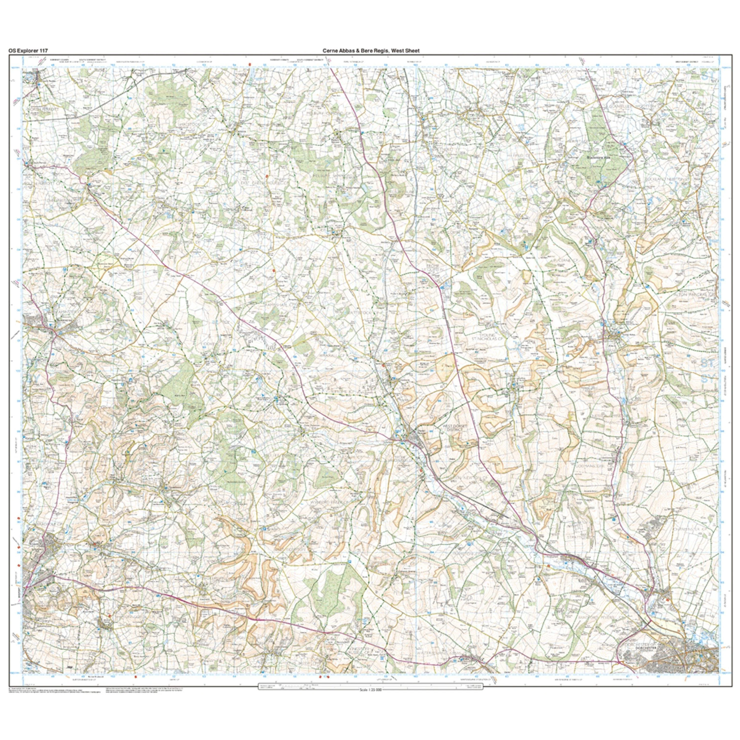 Explorer 117 Cerne Abbas & Bere Regis Map With Digital Version - Image 4