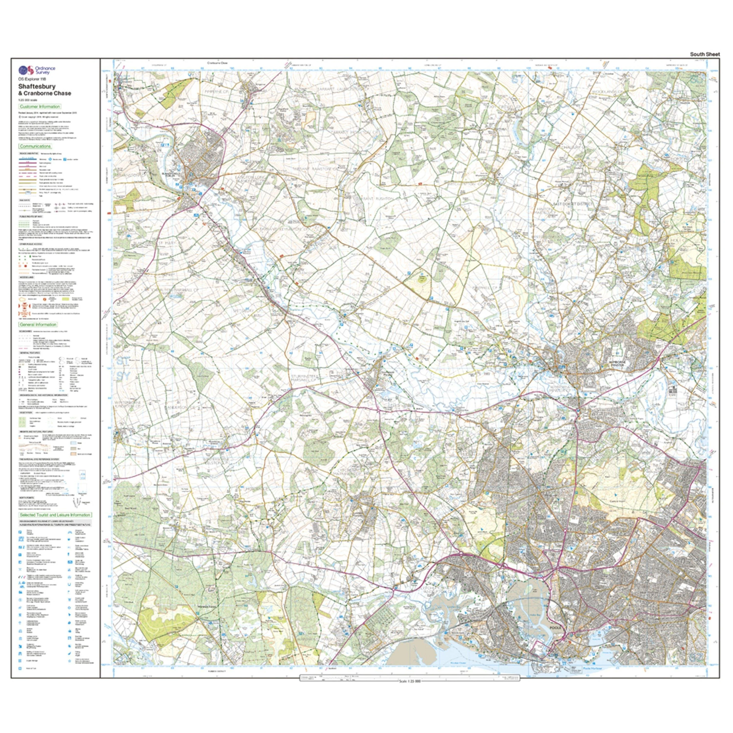 Explorer 118 Shaftesbury & Cranborne Chase Map With Digital Version - Image 4