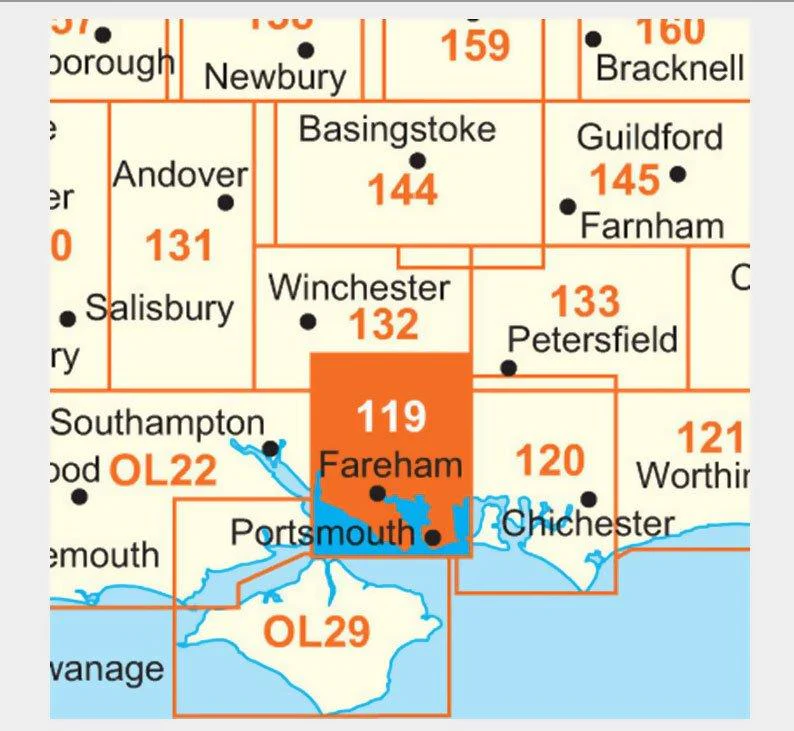 Explorer 119 Meon Valley (Portsmouth, Gosport & Fareham) Map With Digital Version - Image 2