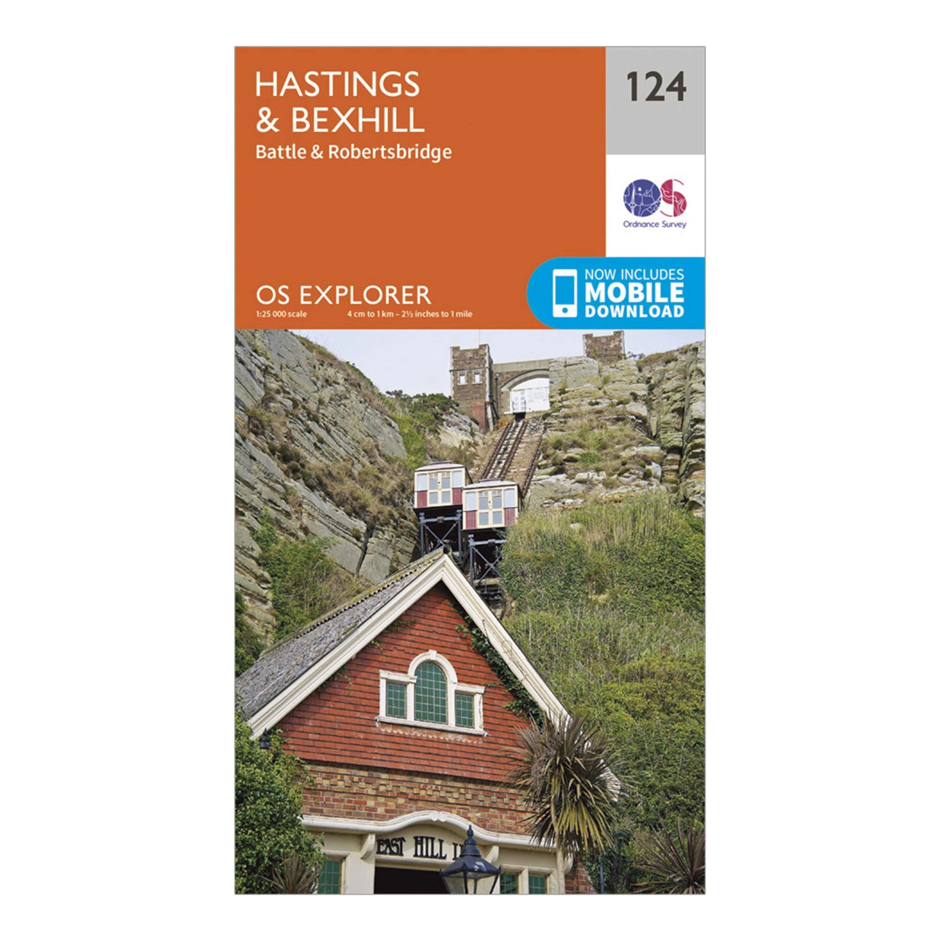 Explorer 124 Hastings & Bexhill Map With Digital Version - Image 3