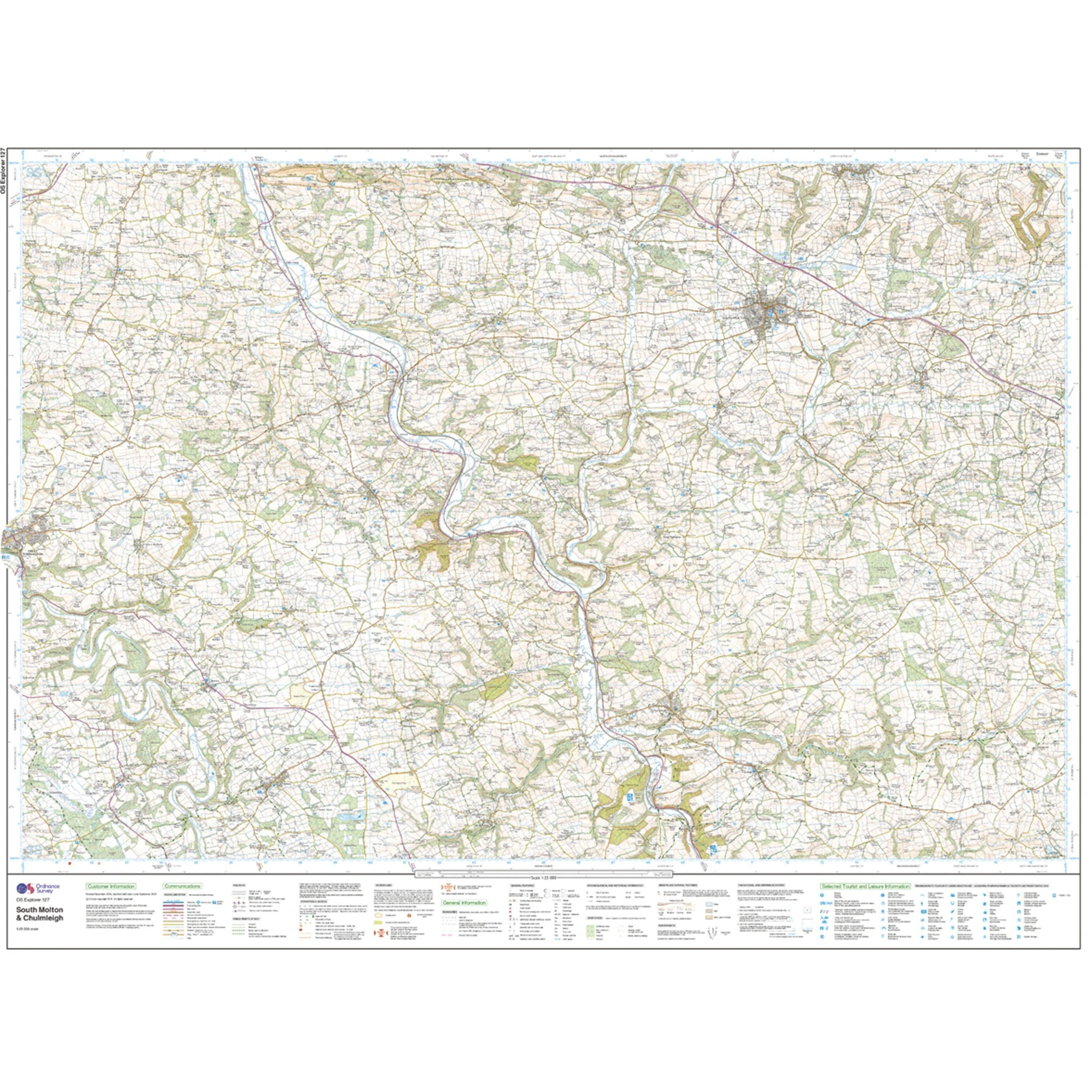 Explorer 127 South Molton & Chulmleigh Map With Digital Version - Image 3