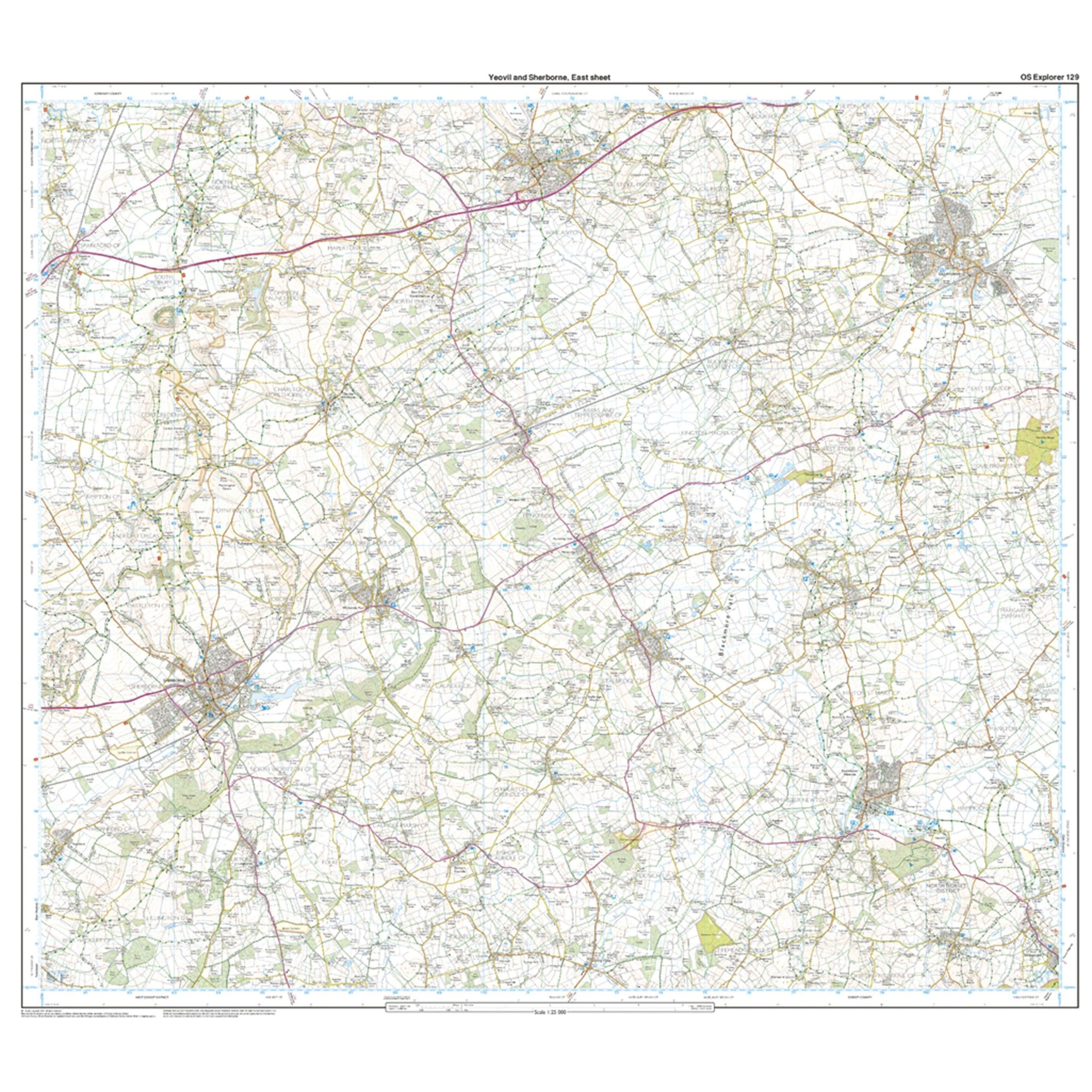 Explorer 129 Yeovil & Sherborne Map With Digital Version - Image 3