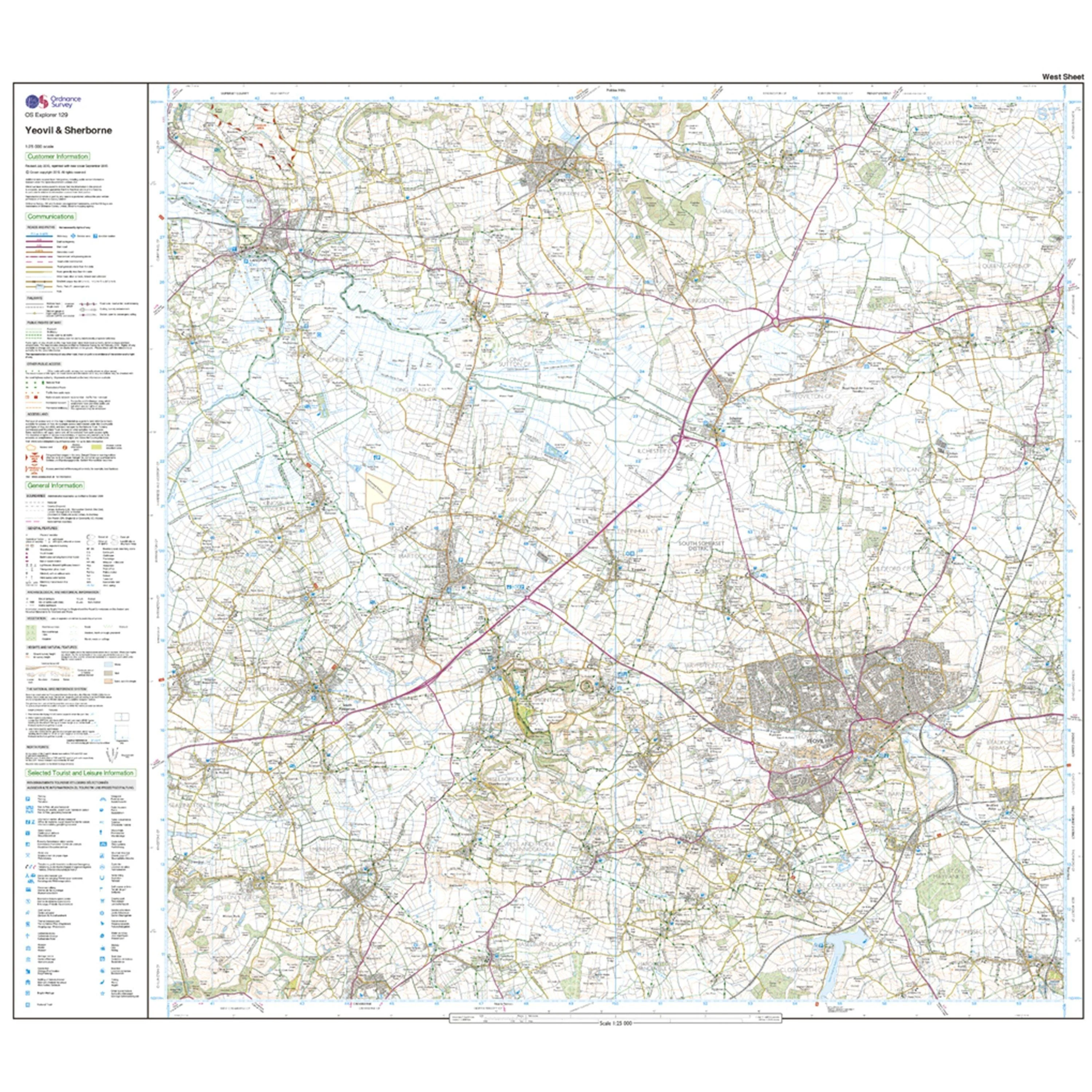 Explorer 129 Yeovil & Sherborne Map With Digital Version - Image 4