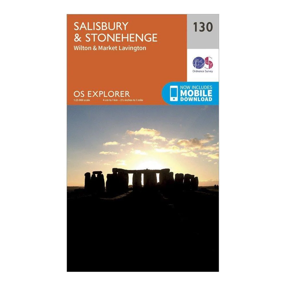 Explorer 130 Salisbury & Stonehenge Map With Digital Version - Image 5