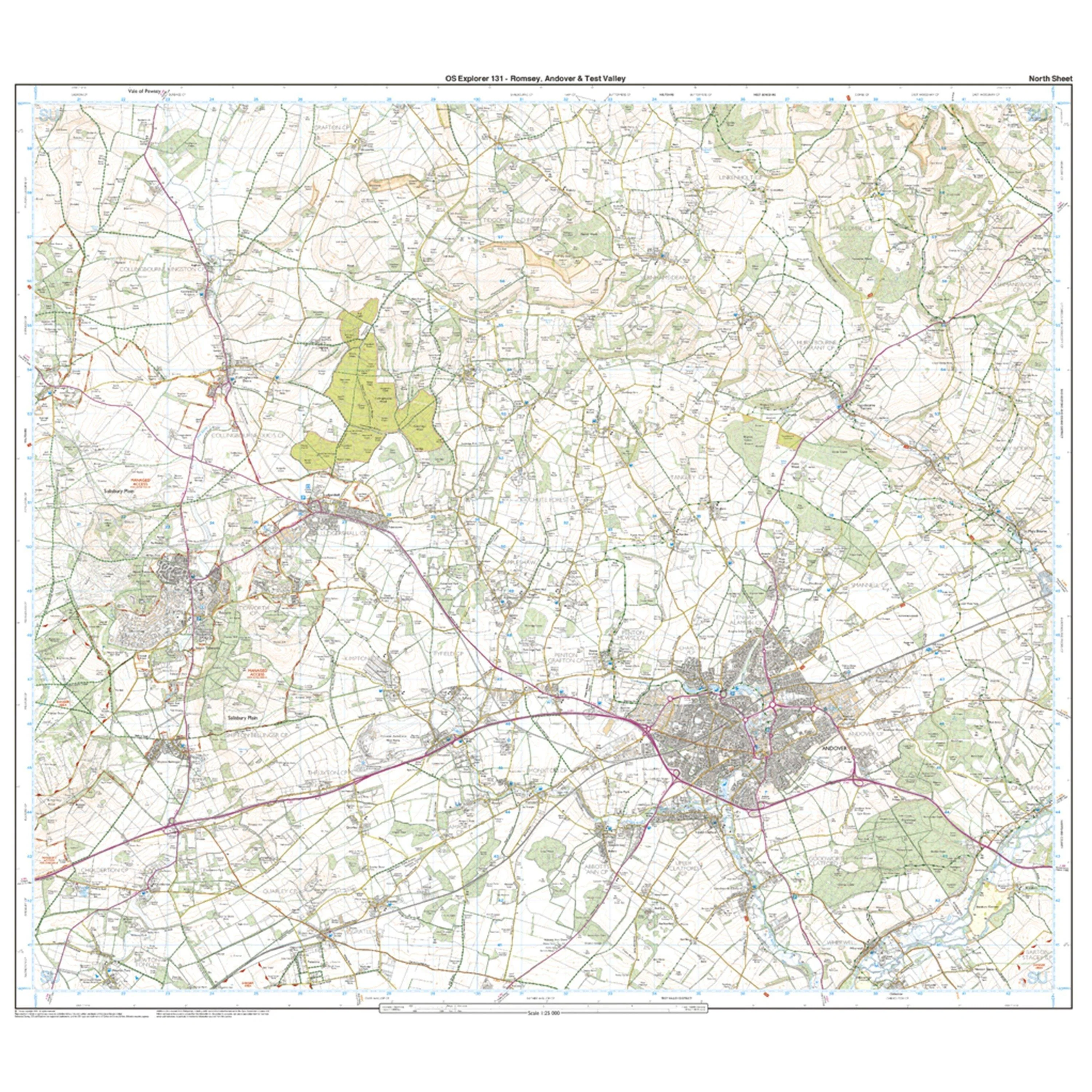 Explorer 131 Romsey, Andover & Test Valley Map With Digital Version - Image 3