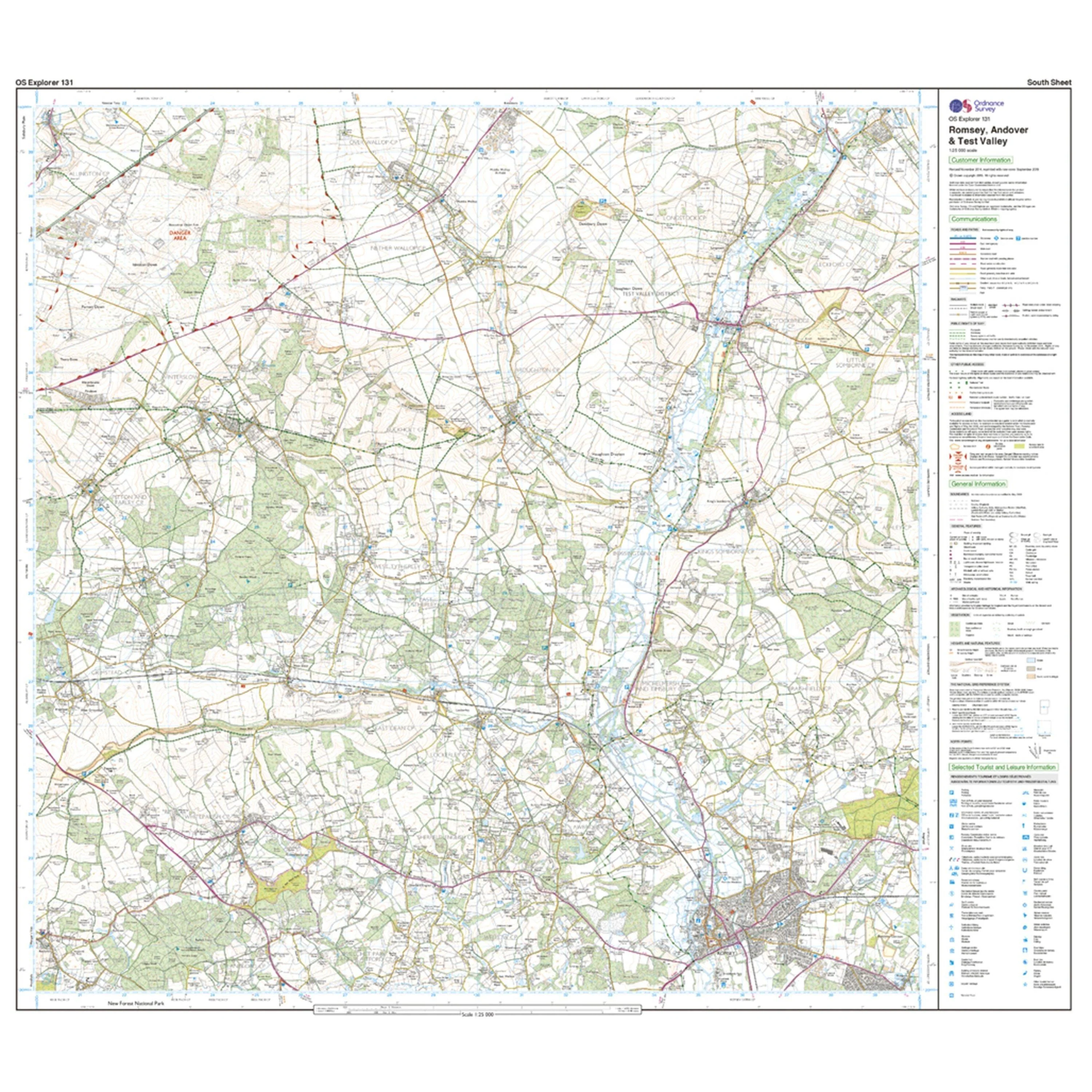 Explorer 131 Romsey, Andover & Test Valley Map With Digital Version - Image 4