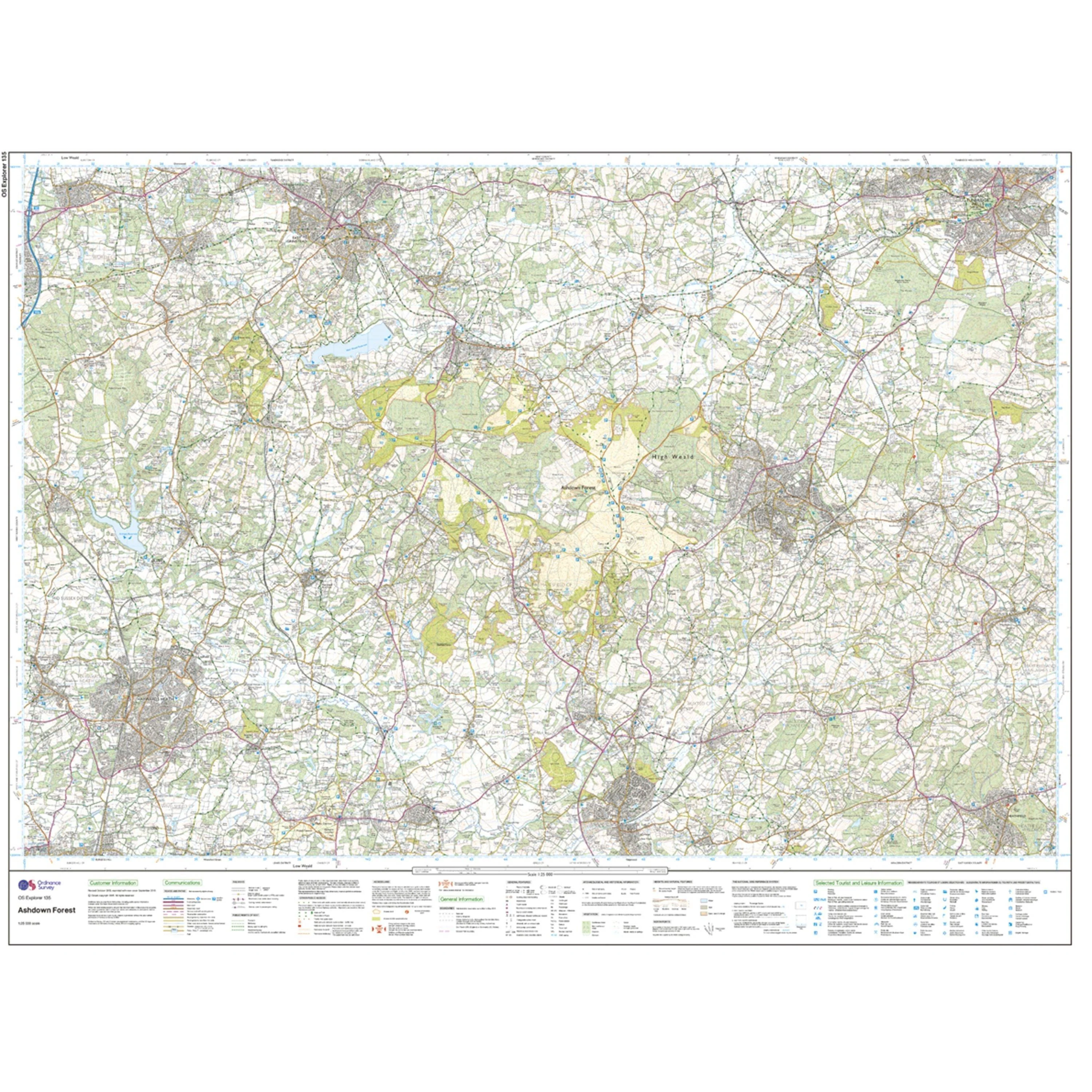 Explorer 135 Ashdown Forest Map With Digital Version - Image 3