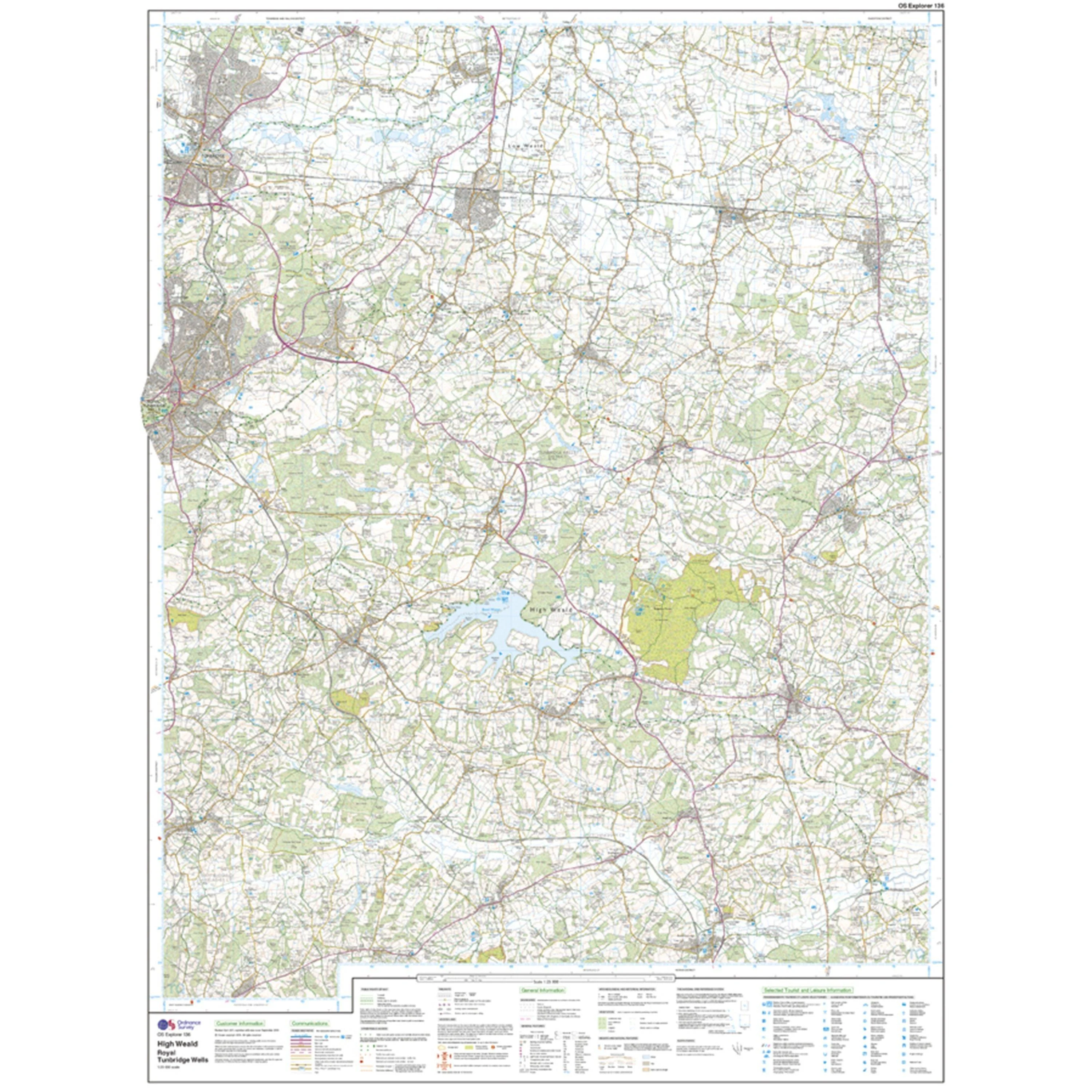 Explorer 136 High Weald Map With Digital Version - Image 3