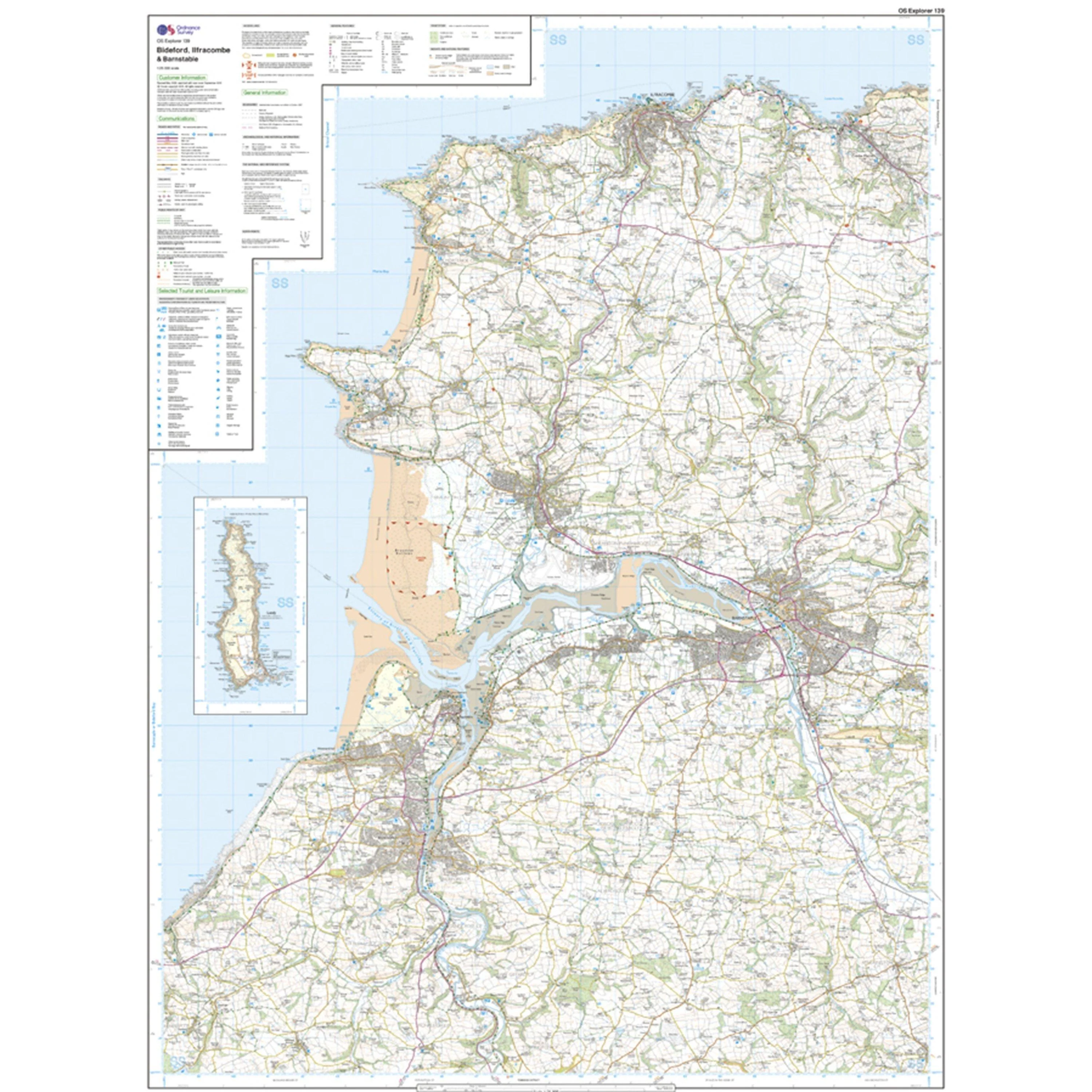 Explorer 139 Bideford, Ilfracombe & Barnstaple Map With Digital Version - Image 3