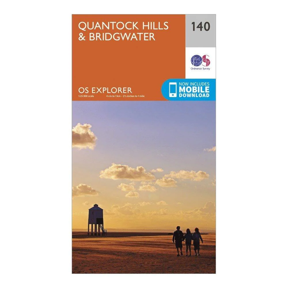 Explorer 140 Quantock Hills & Bridgwater Map With Digital Version - Image 4