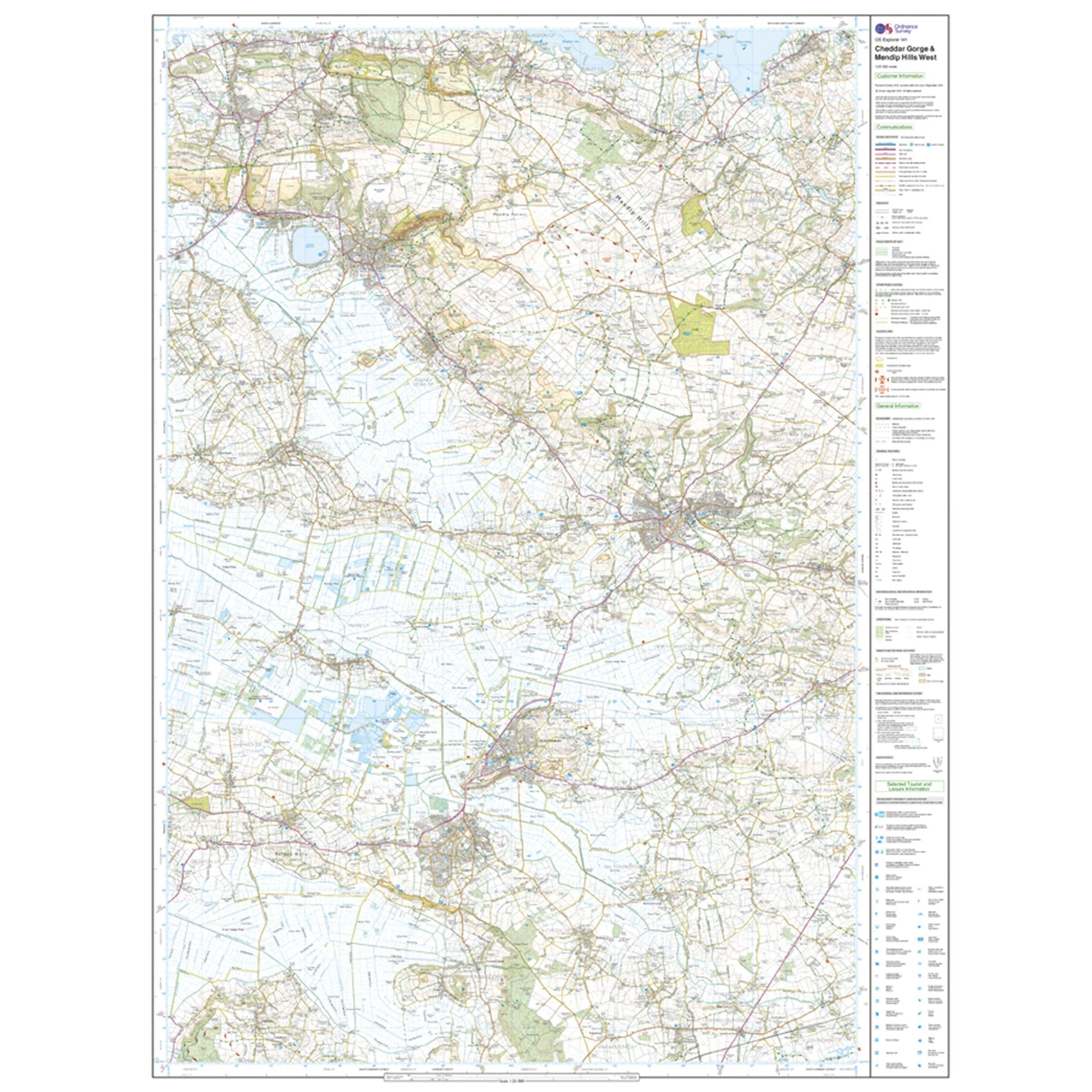 Explorer 141 Cheddar Gorge & Mendip Hills West Map With Digital Version - Image 3