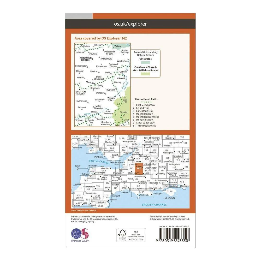 Explorer 142 Shepton Mallet & Mendip Hills East Map With Digital Version - Image 2