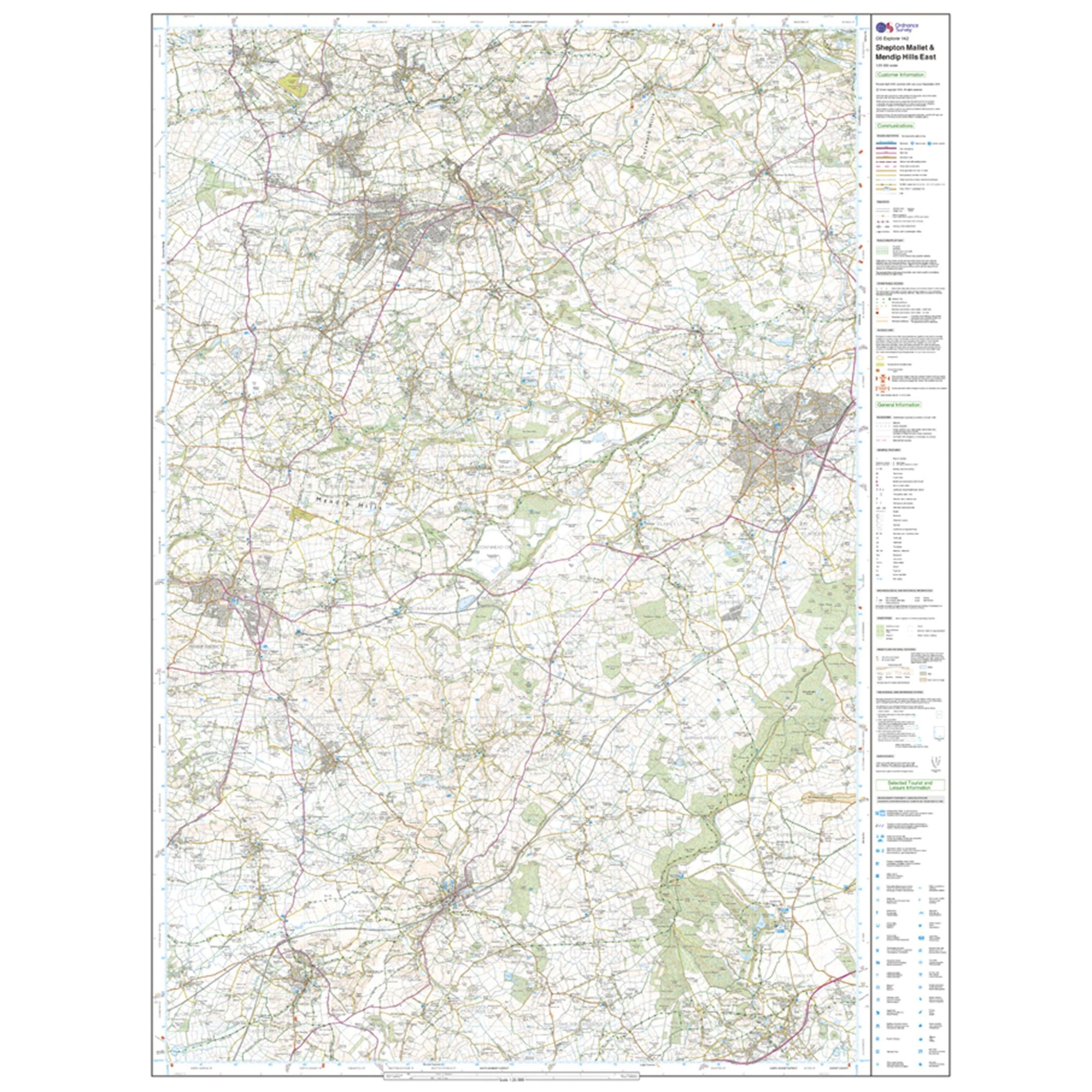 Explorer 142 Shepton Mallet & Mendip Hills East Map With Digital Version - Image 3