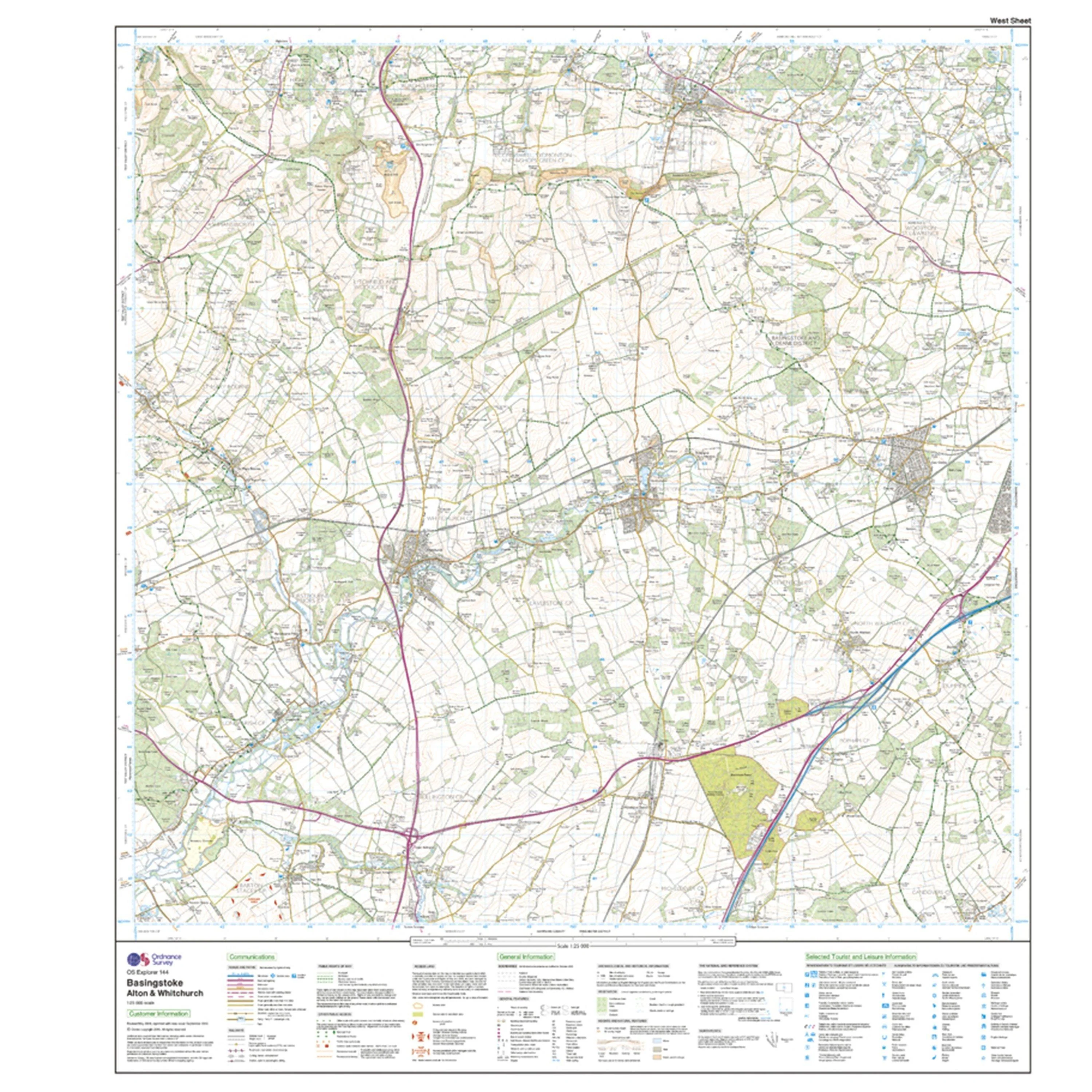 Explorer 144 Basingstoke, Alton & Whitchurch Map With Digital Version - Image 4