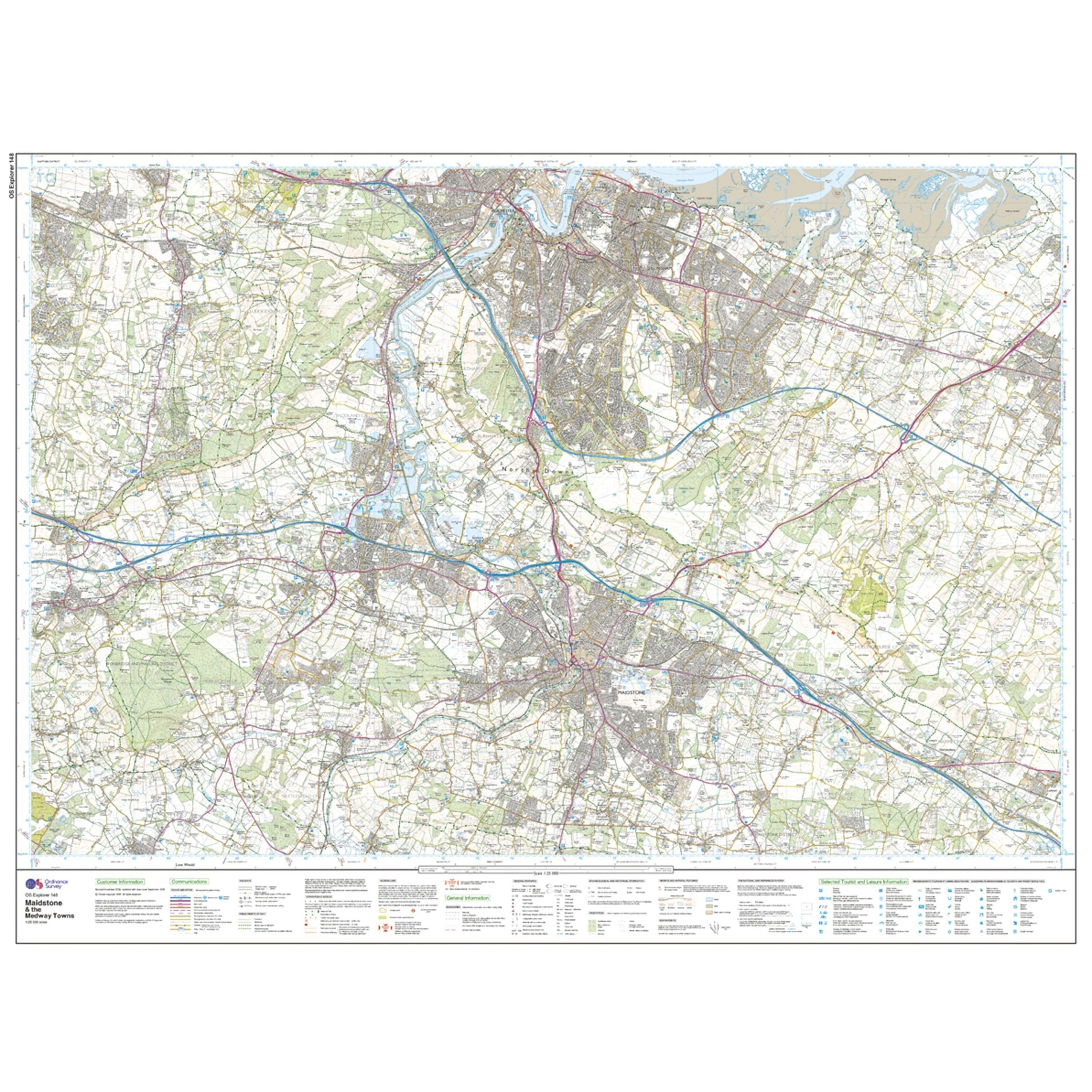 Explorer 148 Maidstone & The Medway Towns Map With Digital Version - Image 3