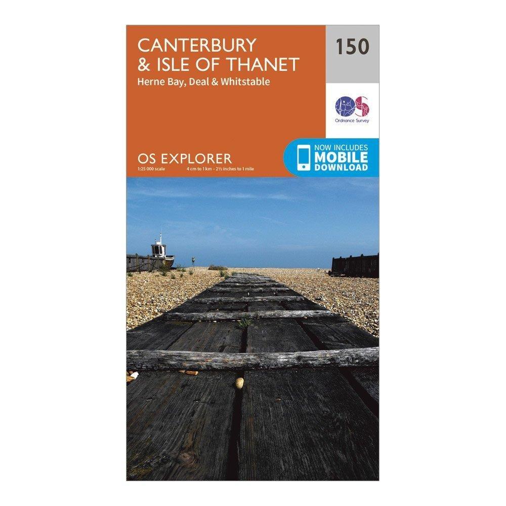 Explorer 150 Canterbury & Isle of Thanet Map With Digital Version - Image 4