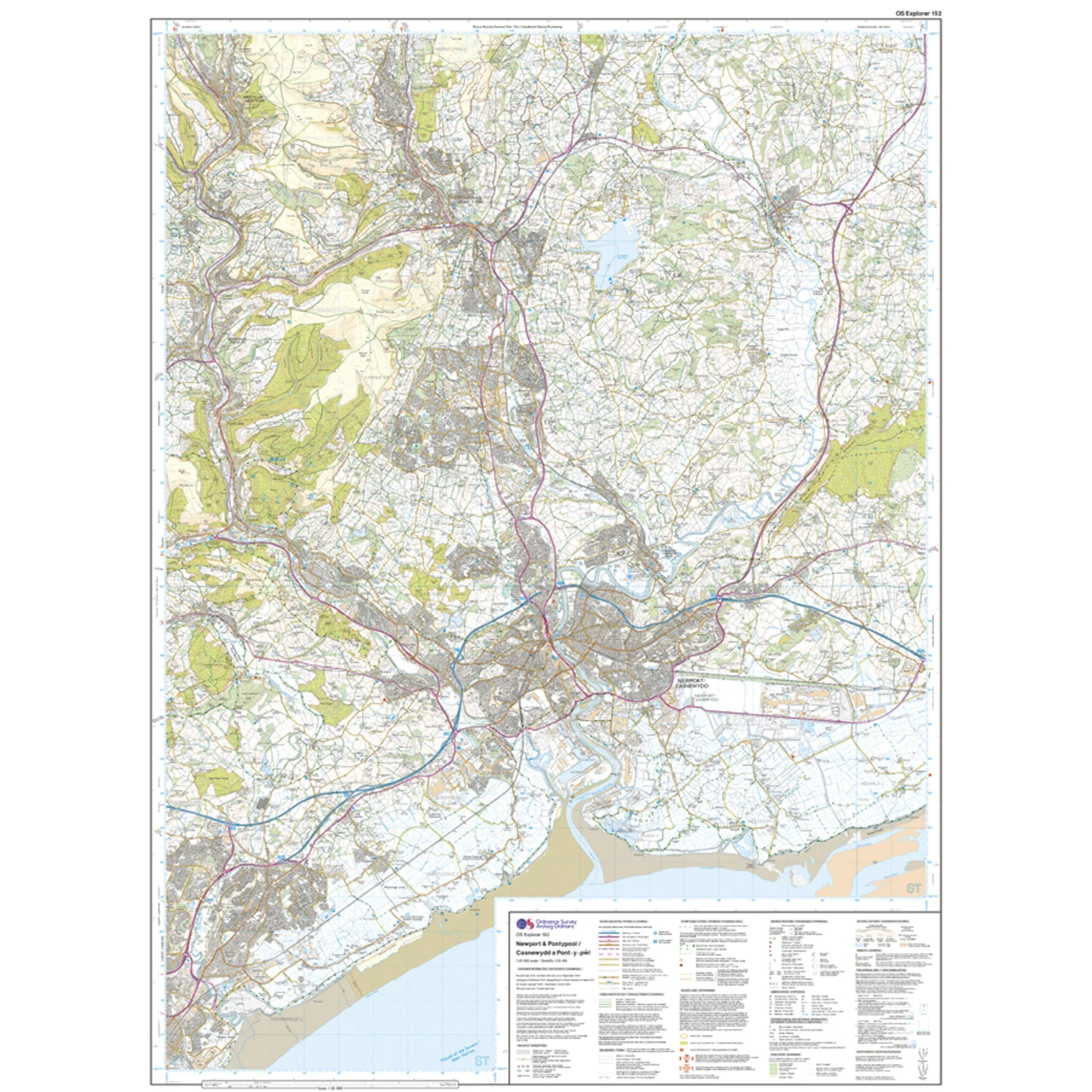 Explorer 152 Newport & Pontypool Map With Digital Version - Image 3