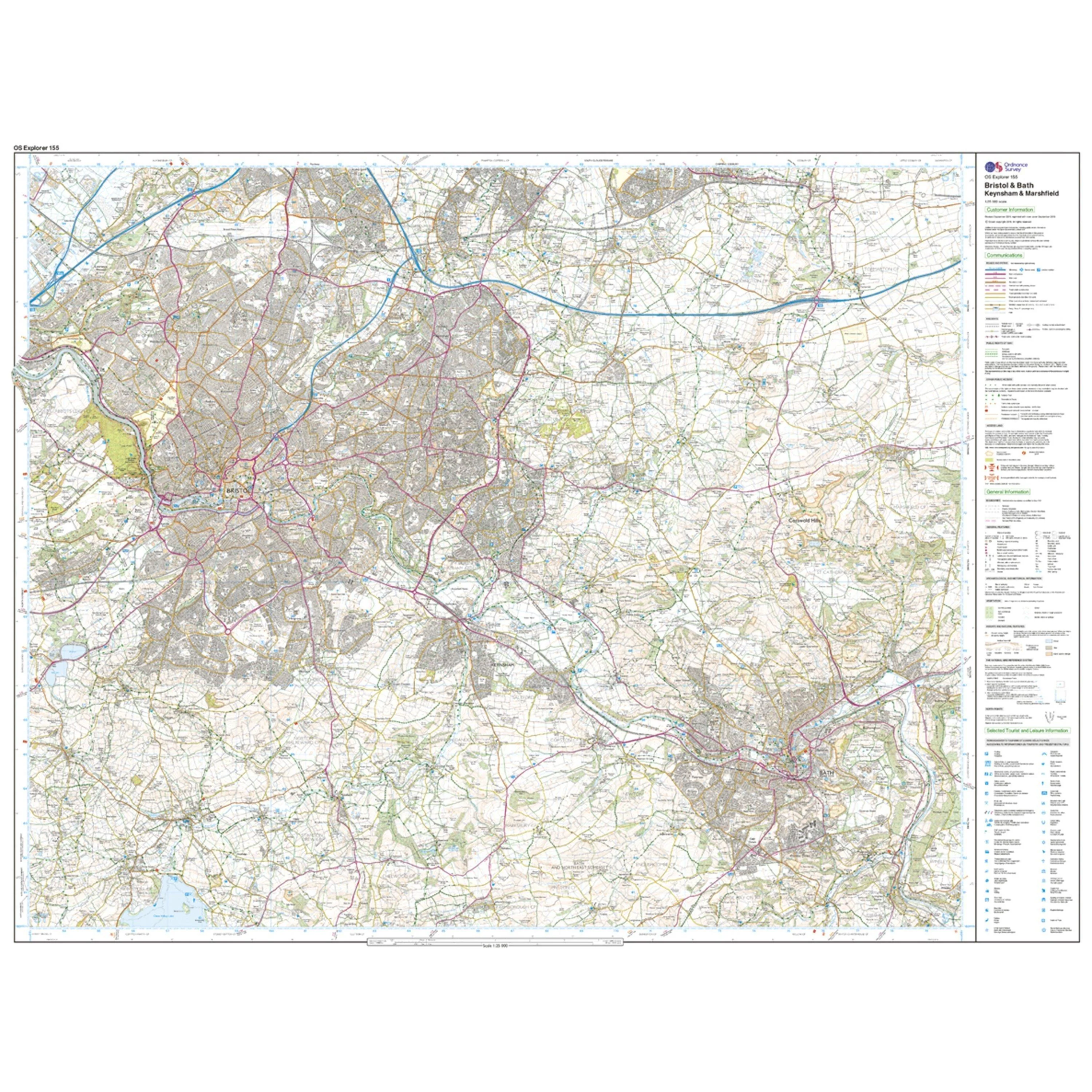Explorer 155 Bristol & Bath Map With Digital Version - Image 3
