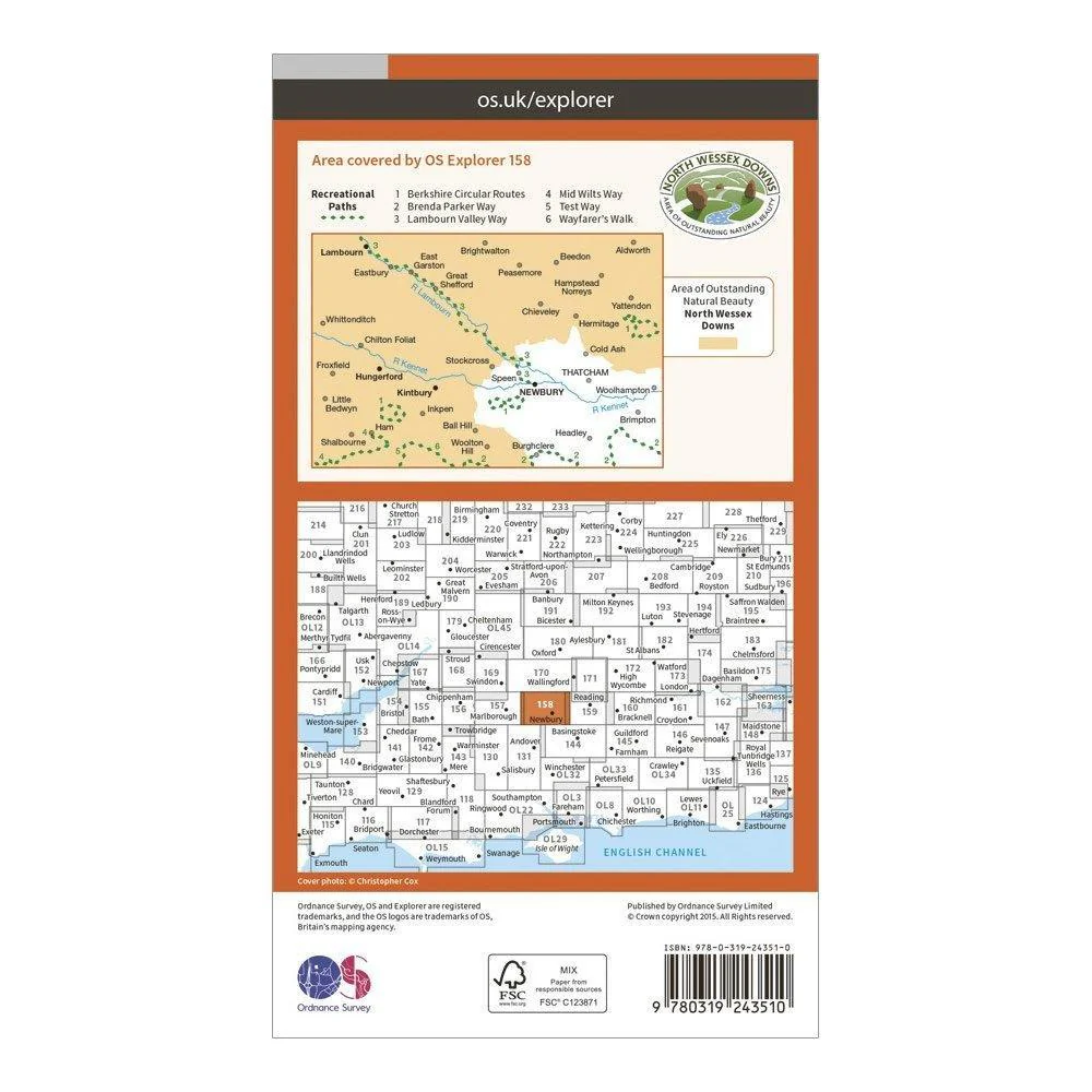 Explorer 158 Newbury & Hungerford Map With Digital Version - Image 2
