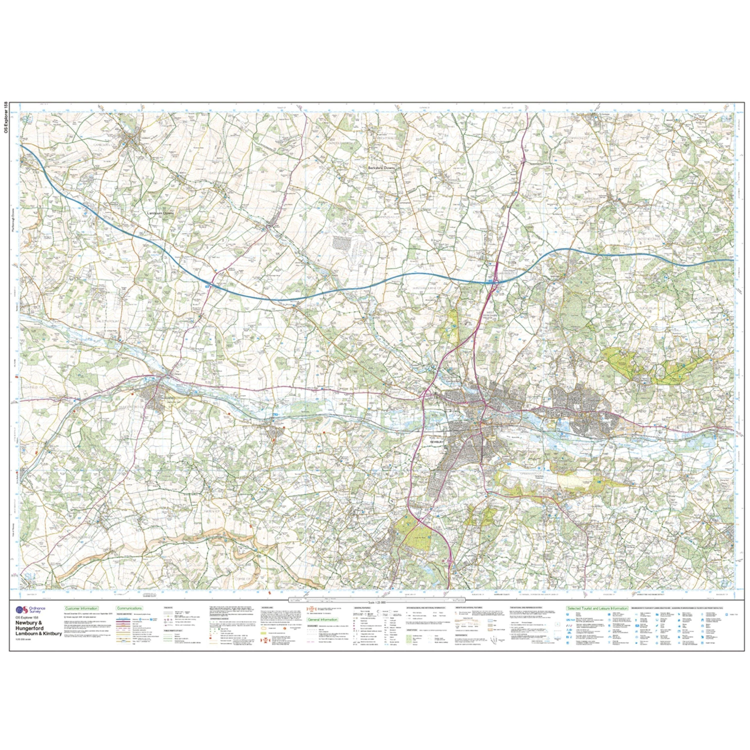 Explorer 158 Newbury & Hungerford Map With Digital Version - Image 3