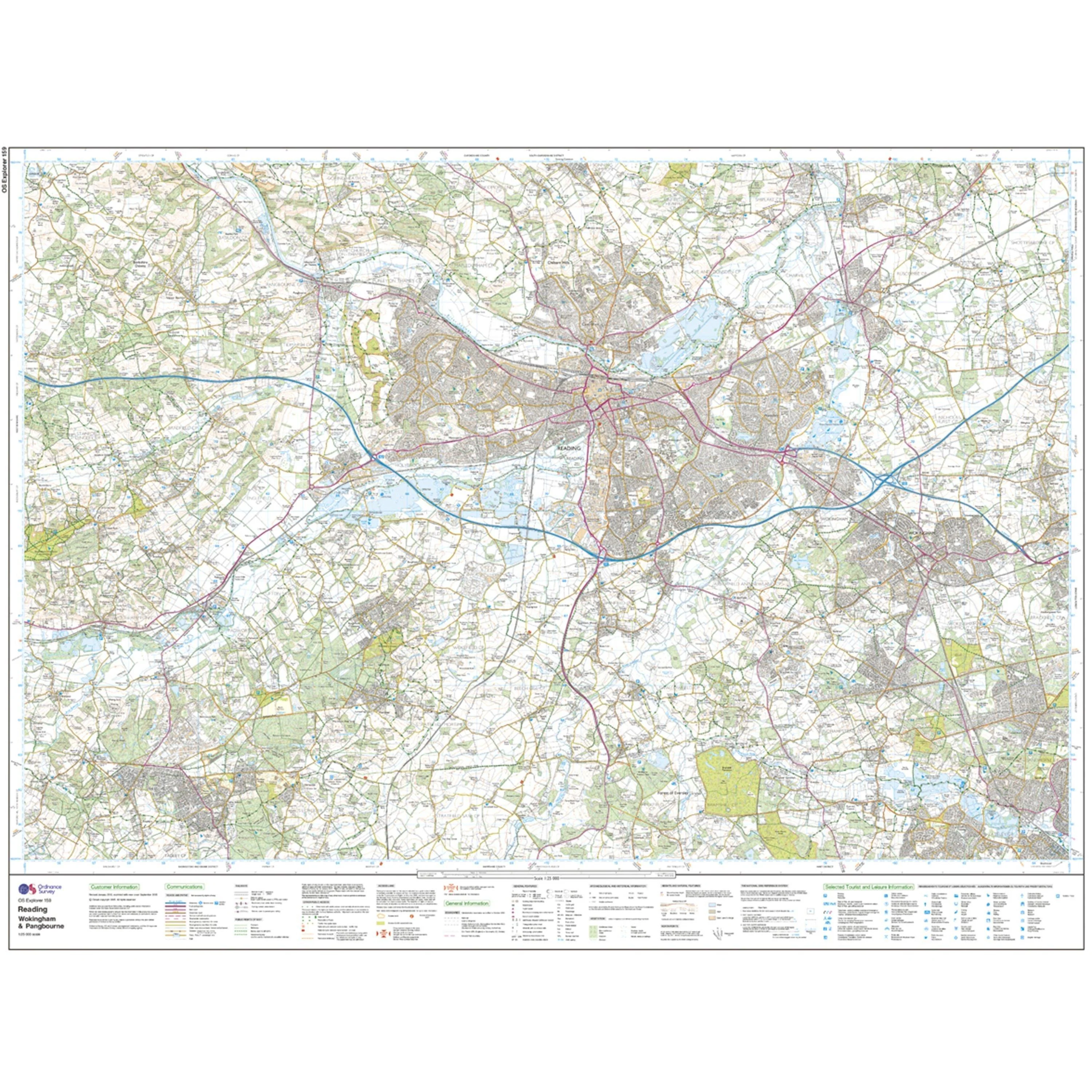 Explorer 159 Reading, Wokingham & Pangbourne Map With Digital Version - Image 3