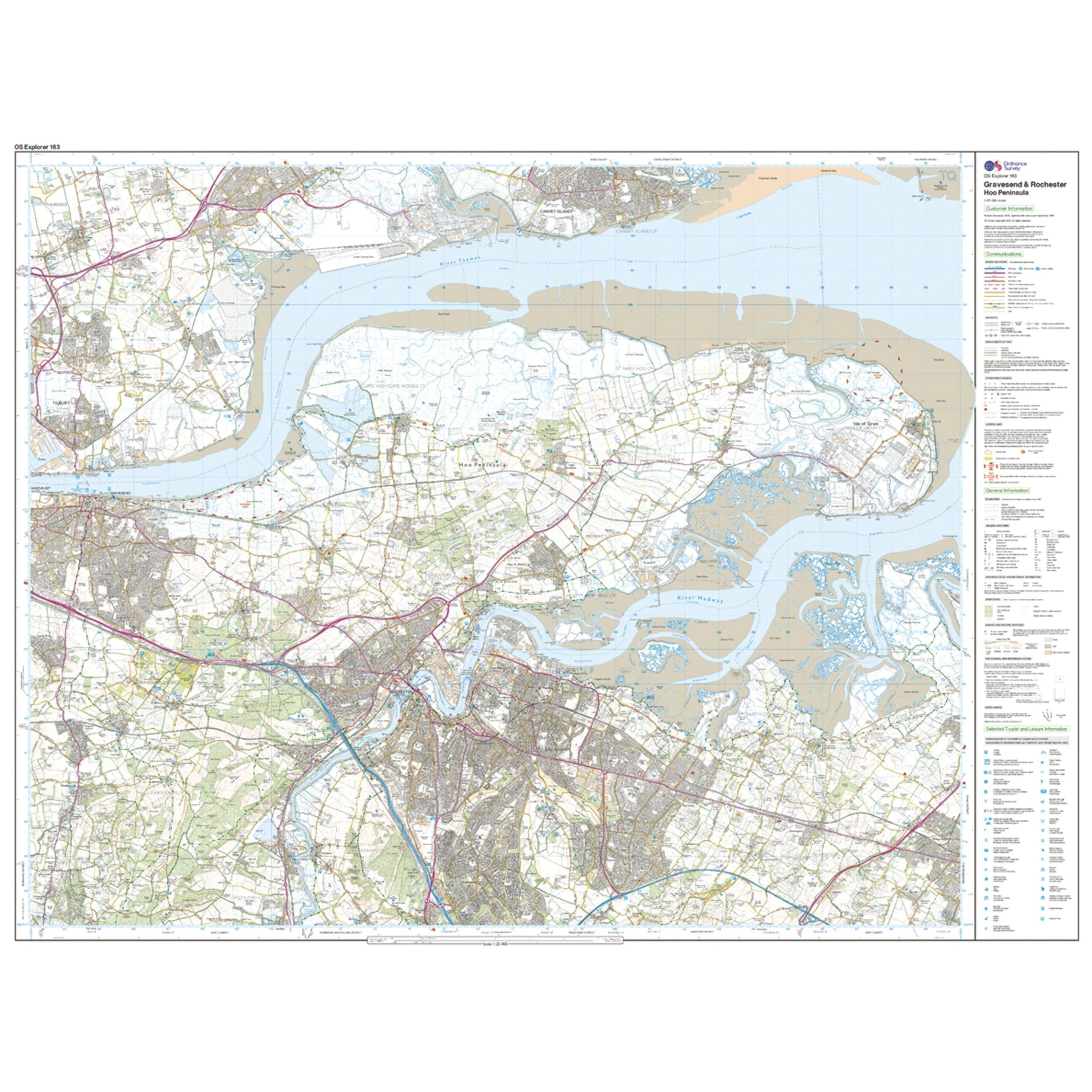 Explorer 163 Gravesend & Rochester Map With Digital Version - Image 3