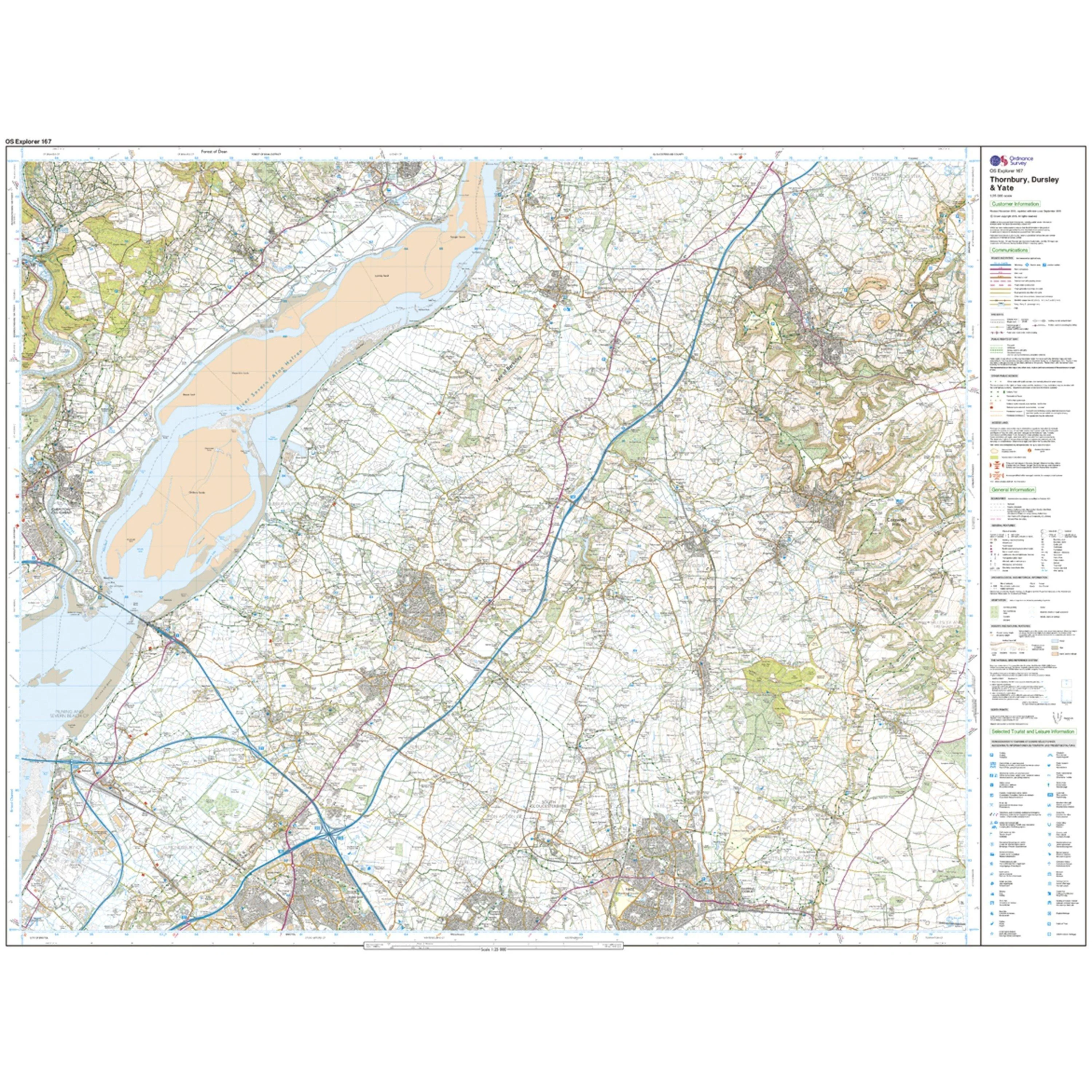 Explorer 167 Thornbury, Dursley & Yate Map With Digital Version - Image 3