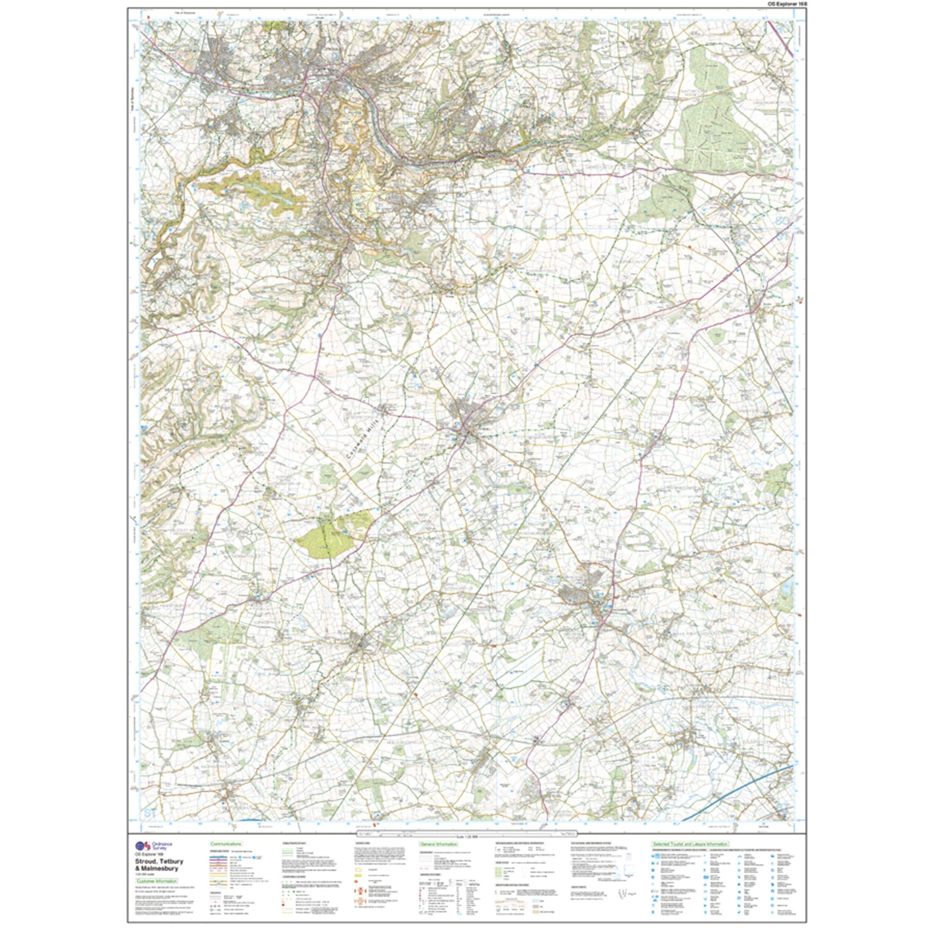 Explorer 168 Stroud, Tetbury & Malmesbury Map With Digital Version - Image 3