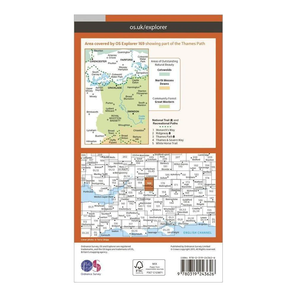 Explorer 169 Cirencester  Swindon Map With Digital Version - Image 2