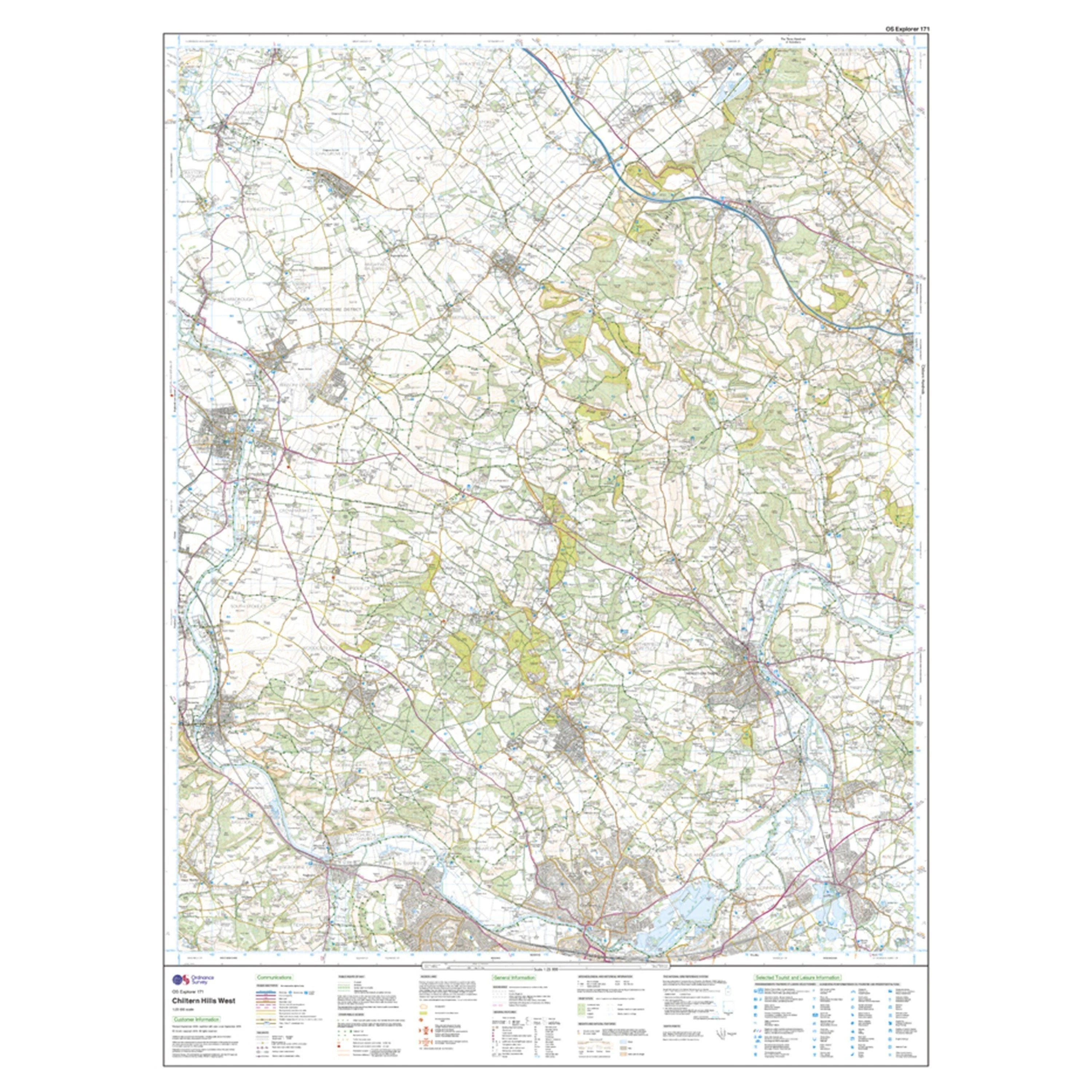Explorer 171 Chiltern Hills West, Henley-on-Thames & Wallingford Map With Digital Version - Image 3