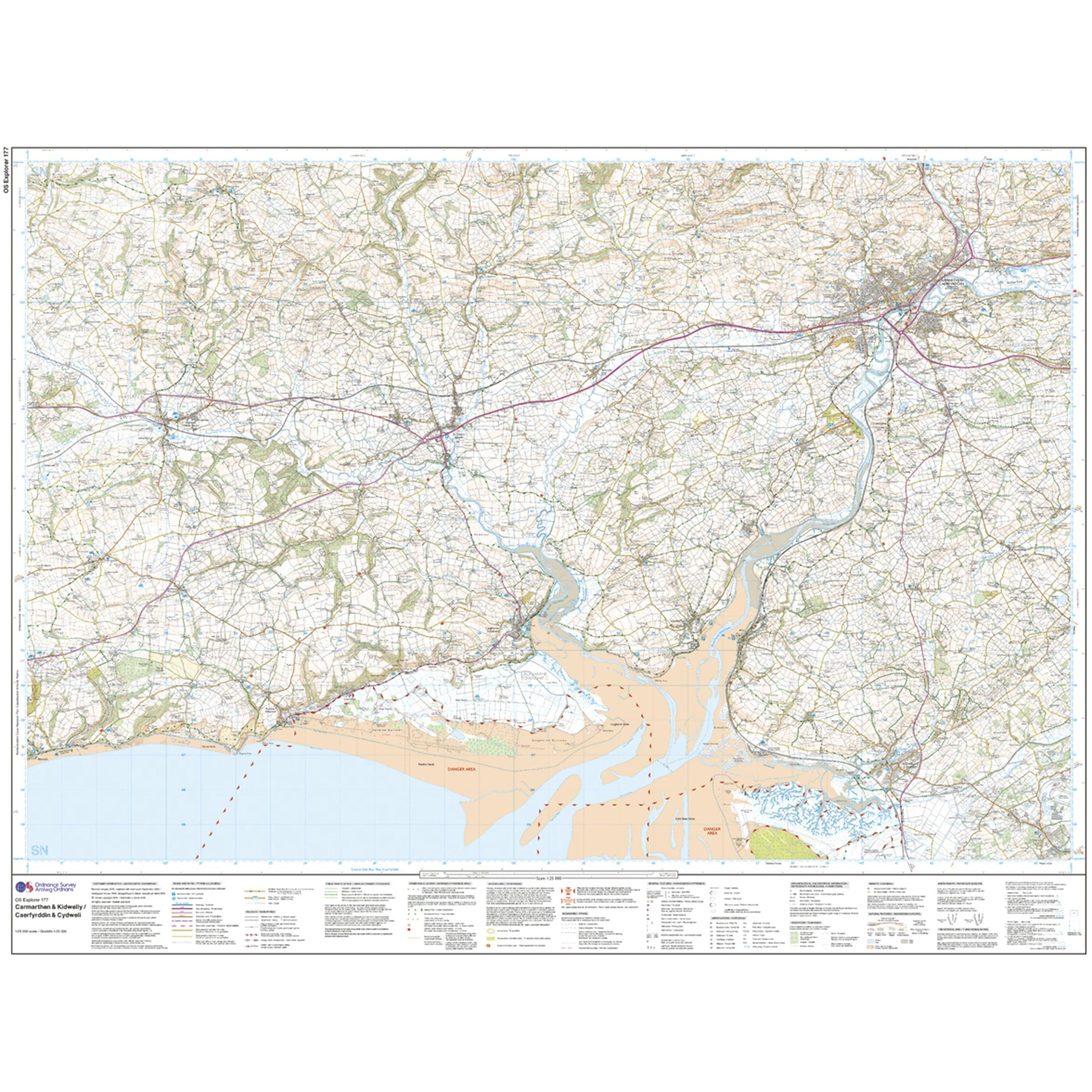 Explorer 177 Carmarthen & Kidwelly Map With Digital Version - Image 3