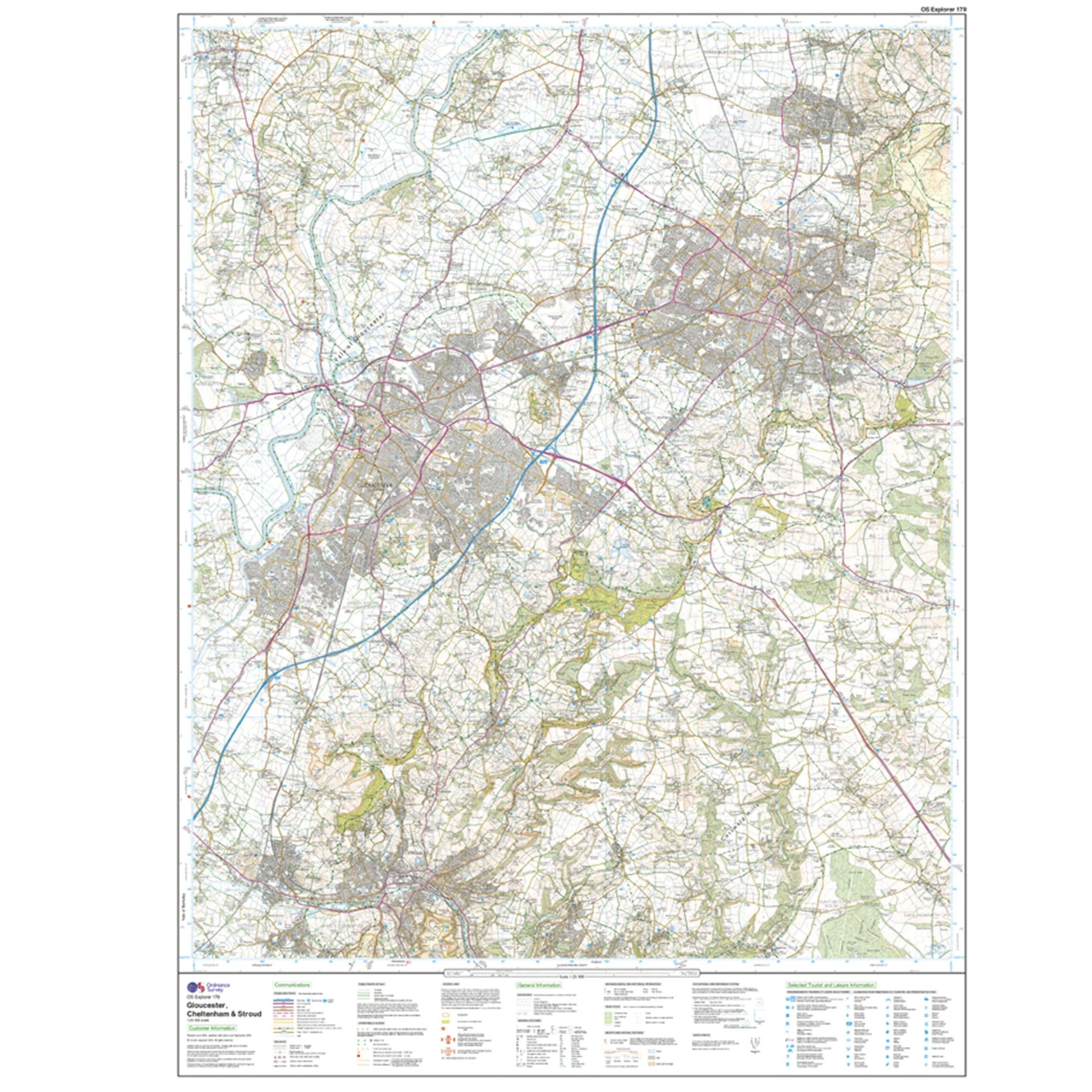 Explorer 179 Gloucester, Cheltenham & Stroud Map With Digital Version - Image 3