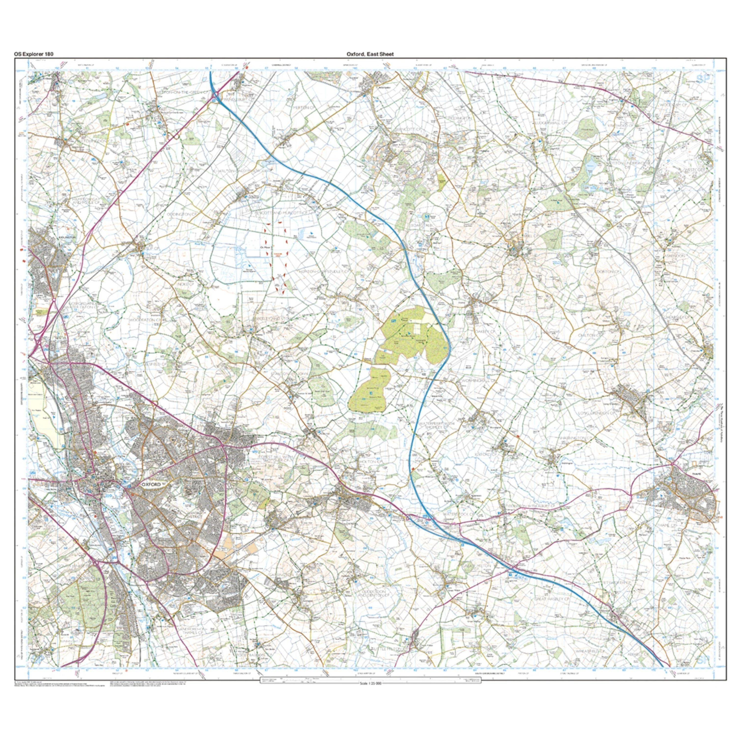 Explorer 180 Oxford, Witney & Woodstock Map With Digital Version - Image 3