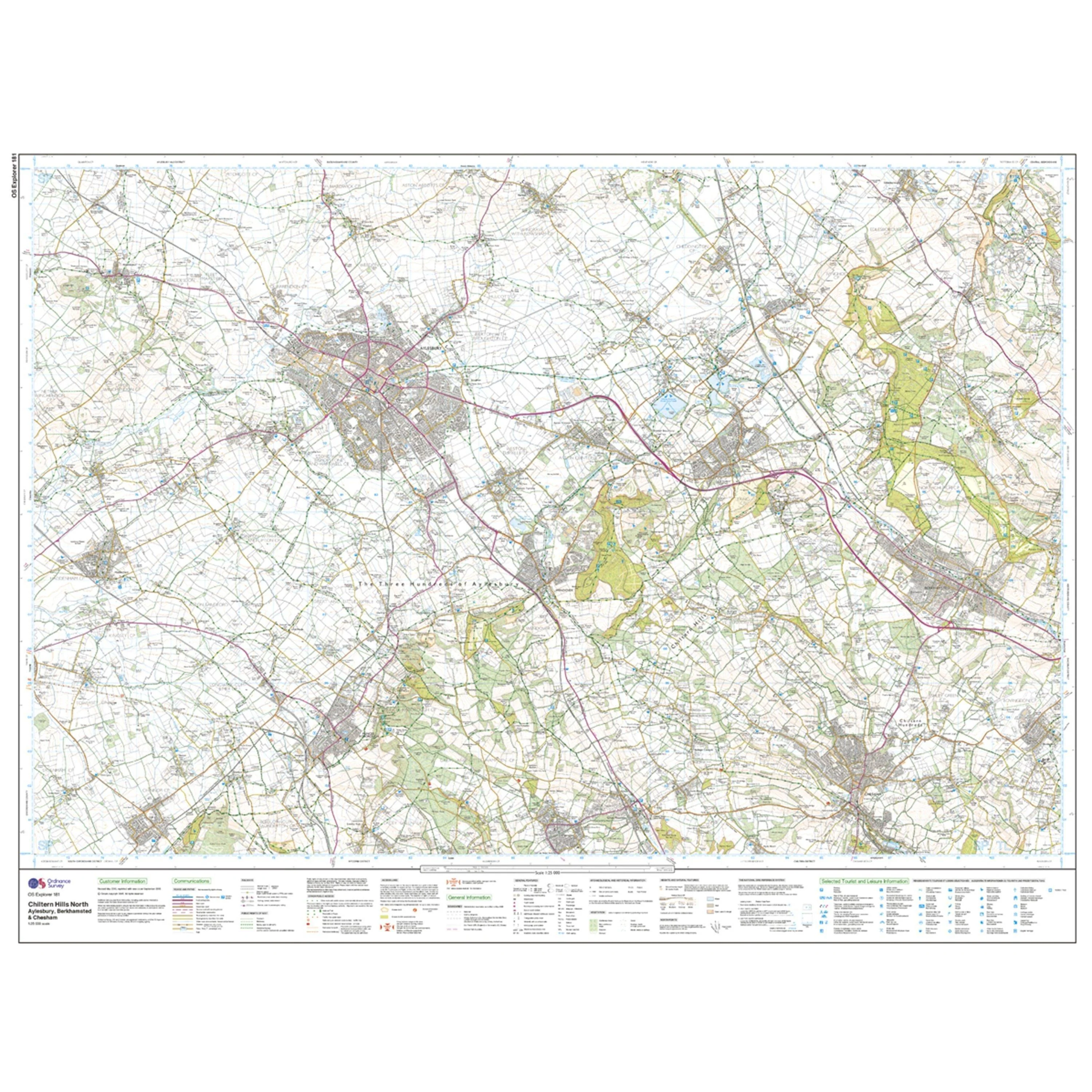 Explorer 181 Chiltern Hills North Map With Digital Version - Image 3