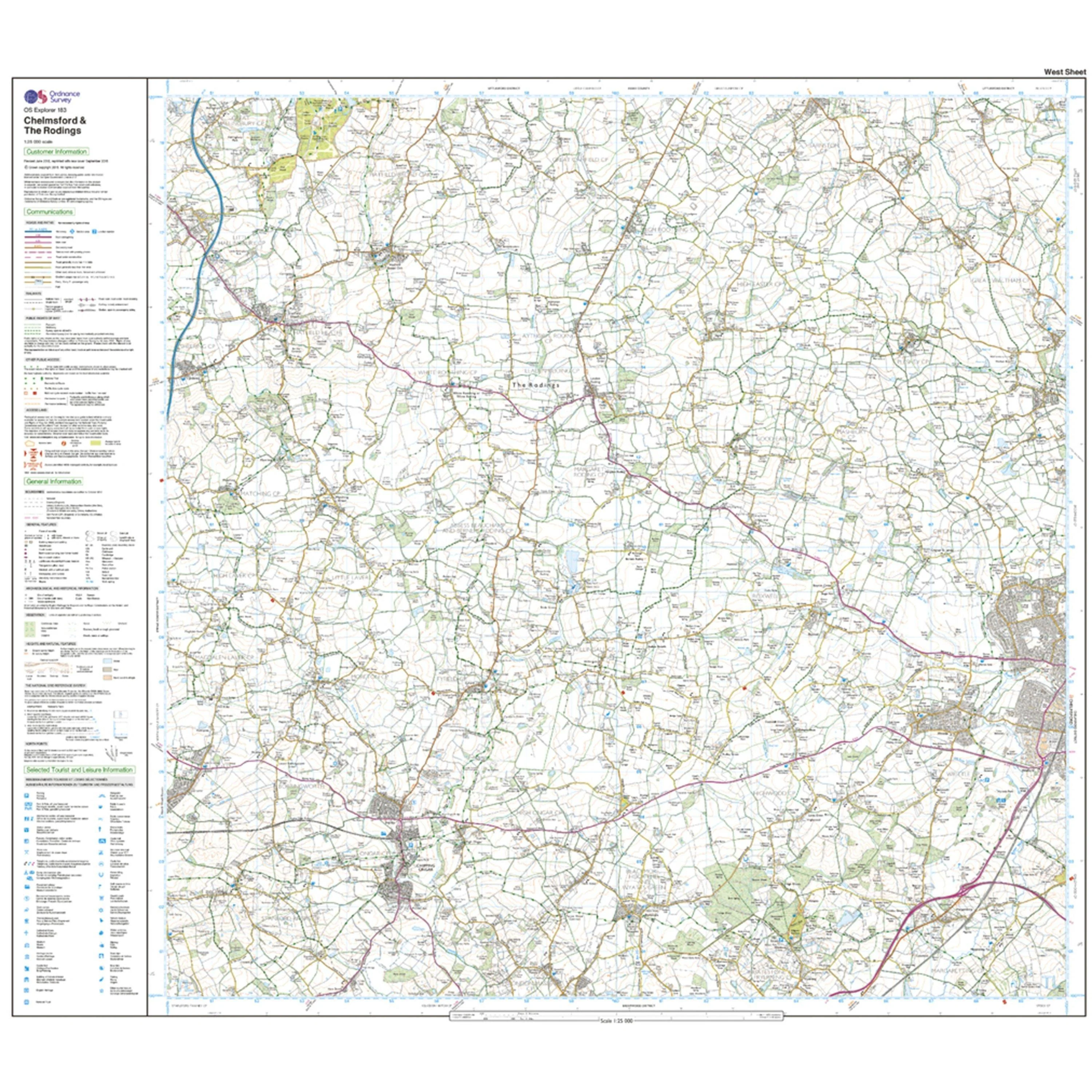 Explorer 183 Chelmsford & The Rodings Map With Digital Version - Image 4