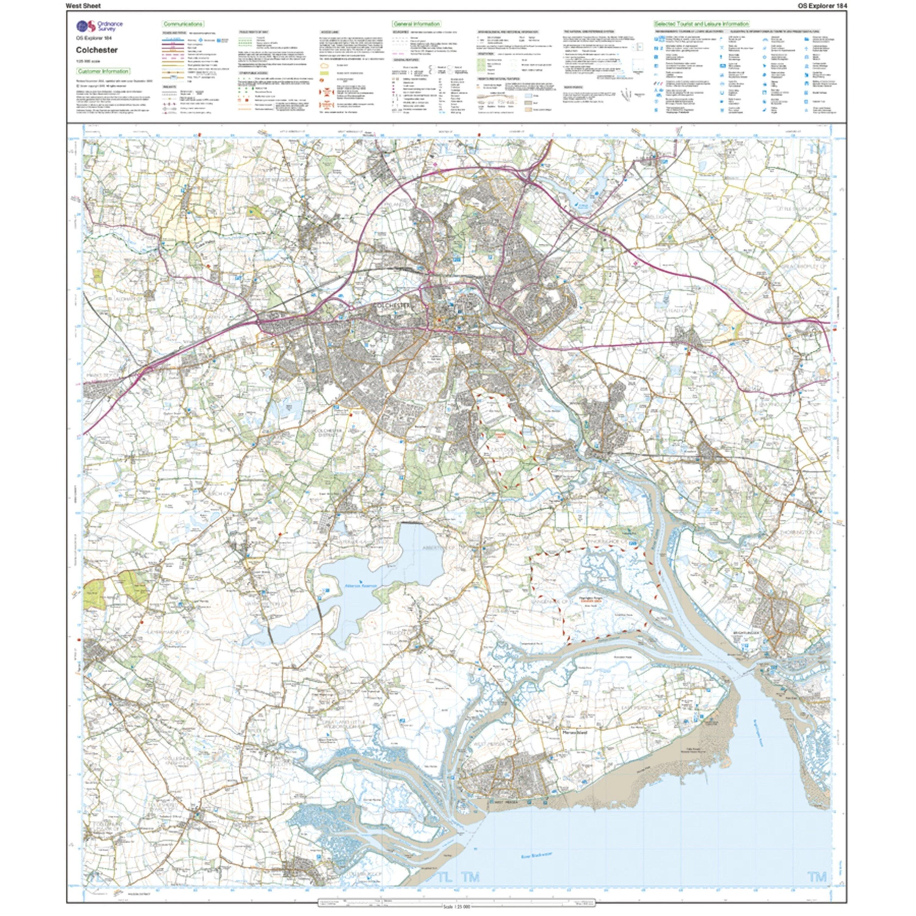 Explorer 184 Colchester, Harwich & Clacton-on-Sea Map With Digital Version - Image 4