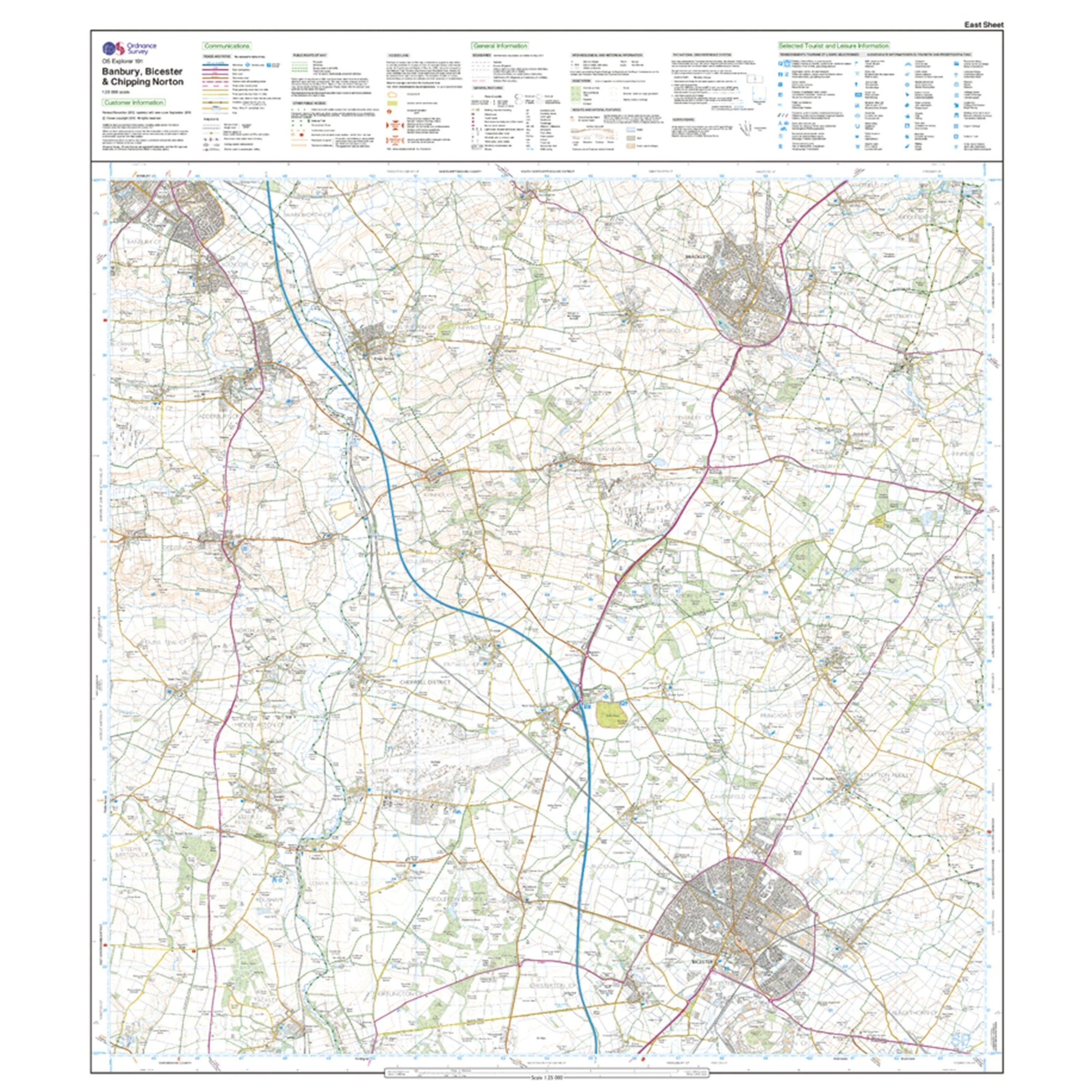 Explorer 191 Banbury, Bicester & Chipping Norton Map With Digital Version - Image 3