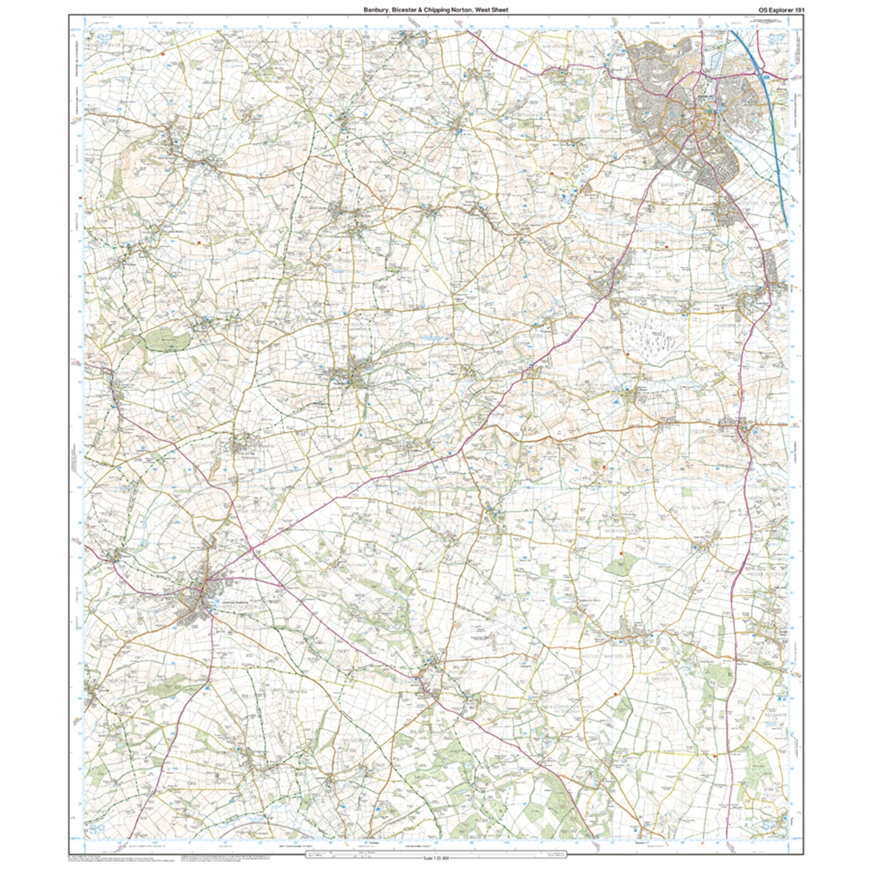 Explorer 191 Banbury, Bicester & Chipping Norton Map With Digital Version - Image 4