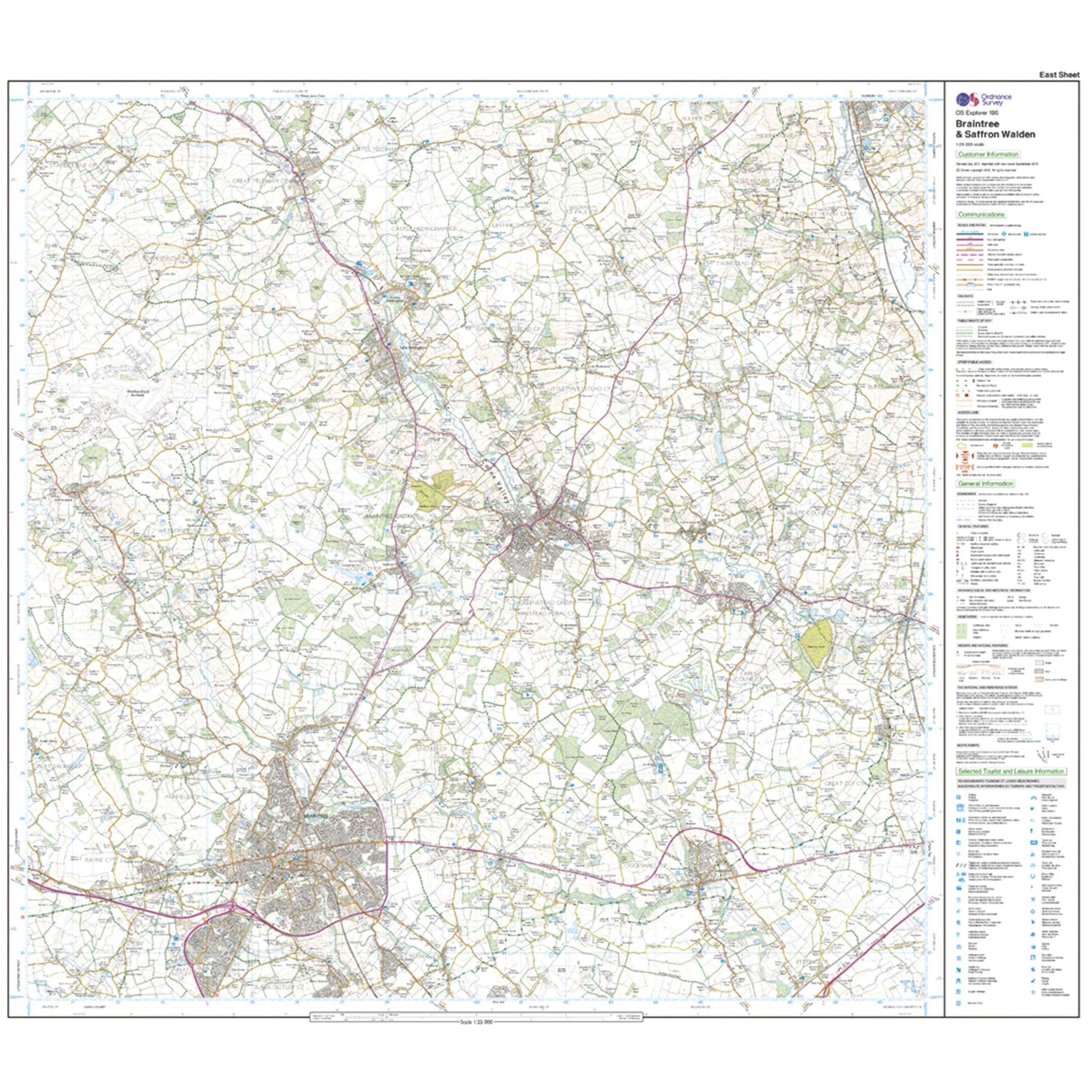 Explorer 195 Braintree & Saffron Walden Map With Digital Version - Image 3