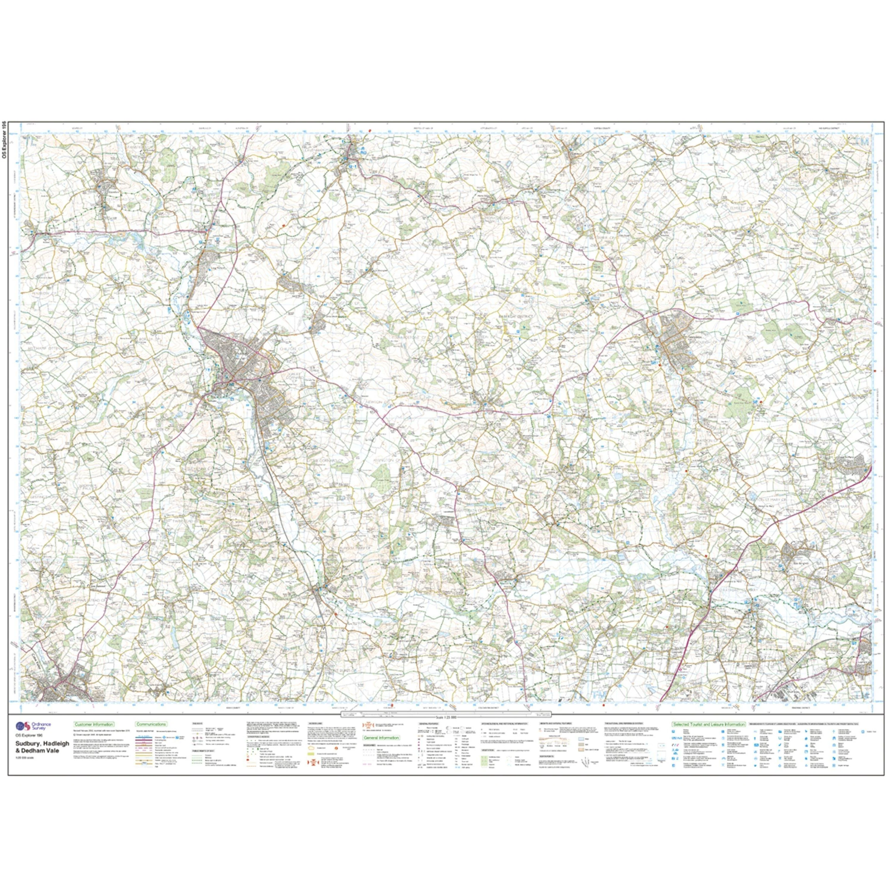 Explorer 196 Sudbury, Hadleigh & Dedham Vale Map With Digital Version - Image 3
