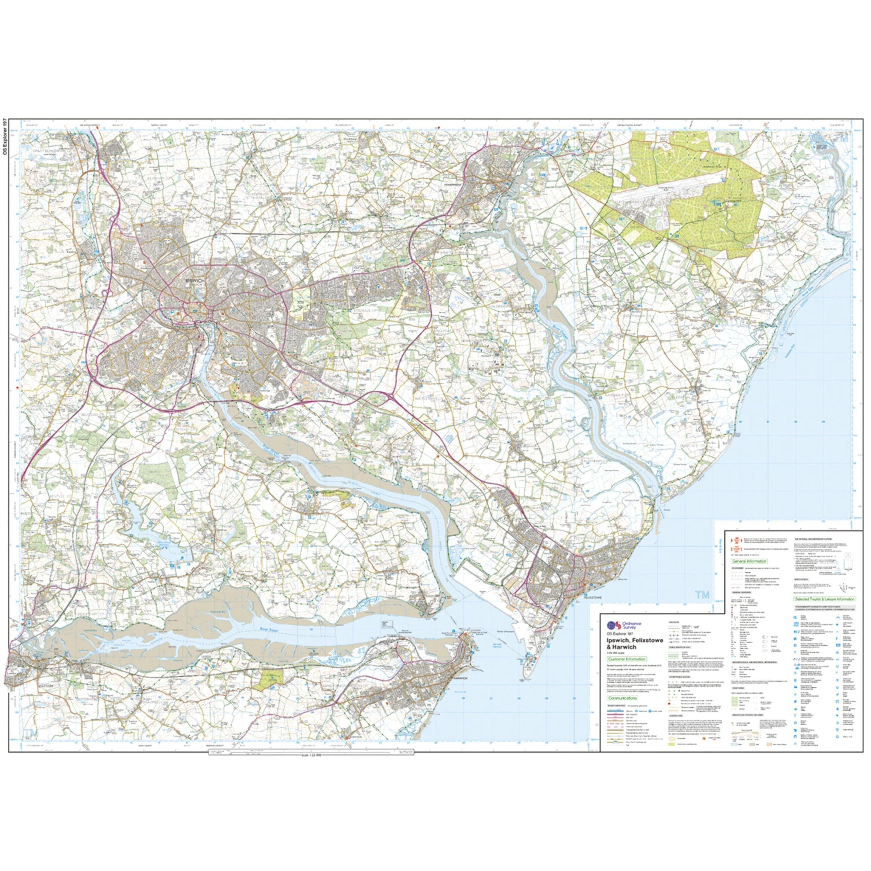 Explorer 197 Ipswich Felixstowe  Harwich Map With Digital Version - Image 3