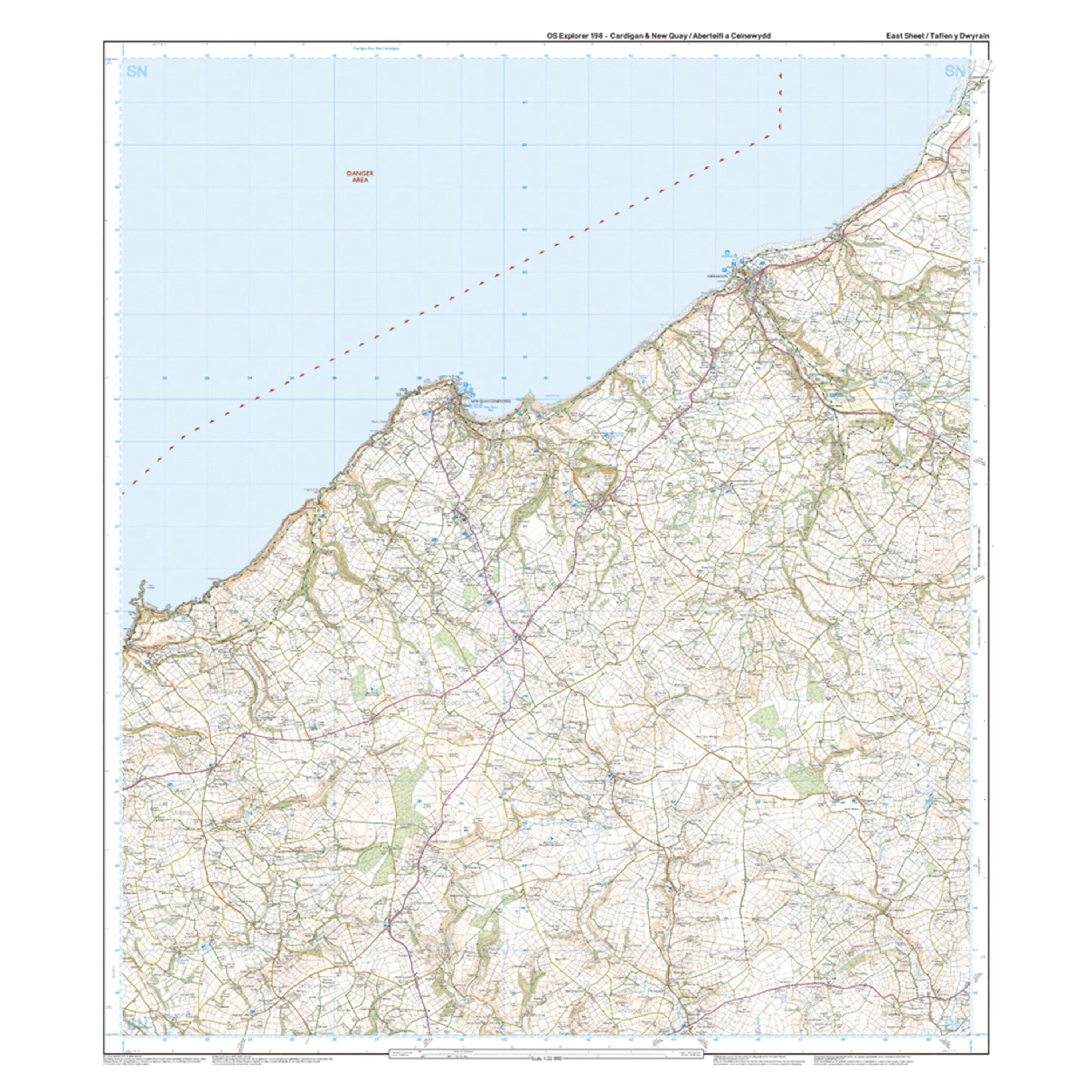Explorer 198 Cardigan  New Quay Aberaeron Map With Digital Version - Image 3
