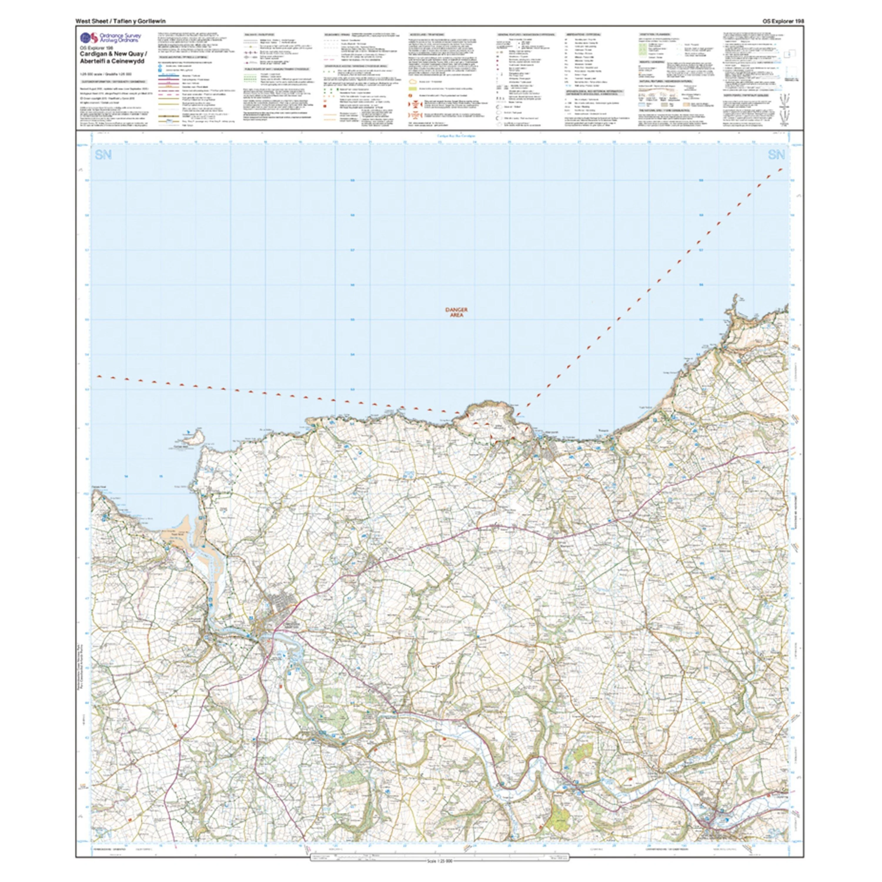 Explorer 198 Cardigan  New Quay Aberaeron Map With Digital Version - Image 4