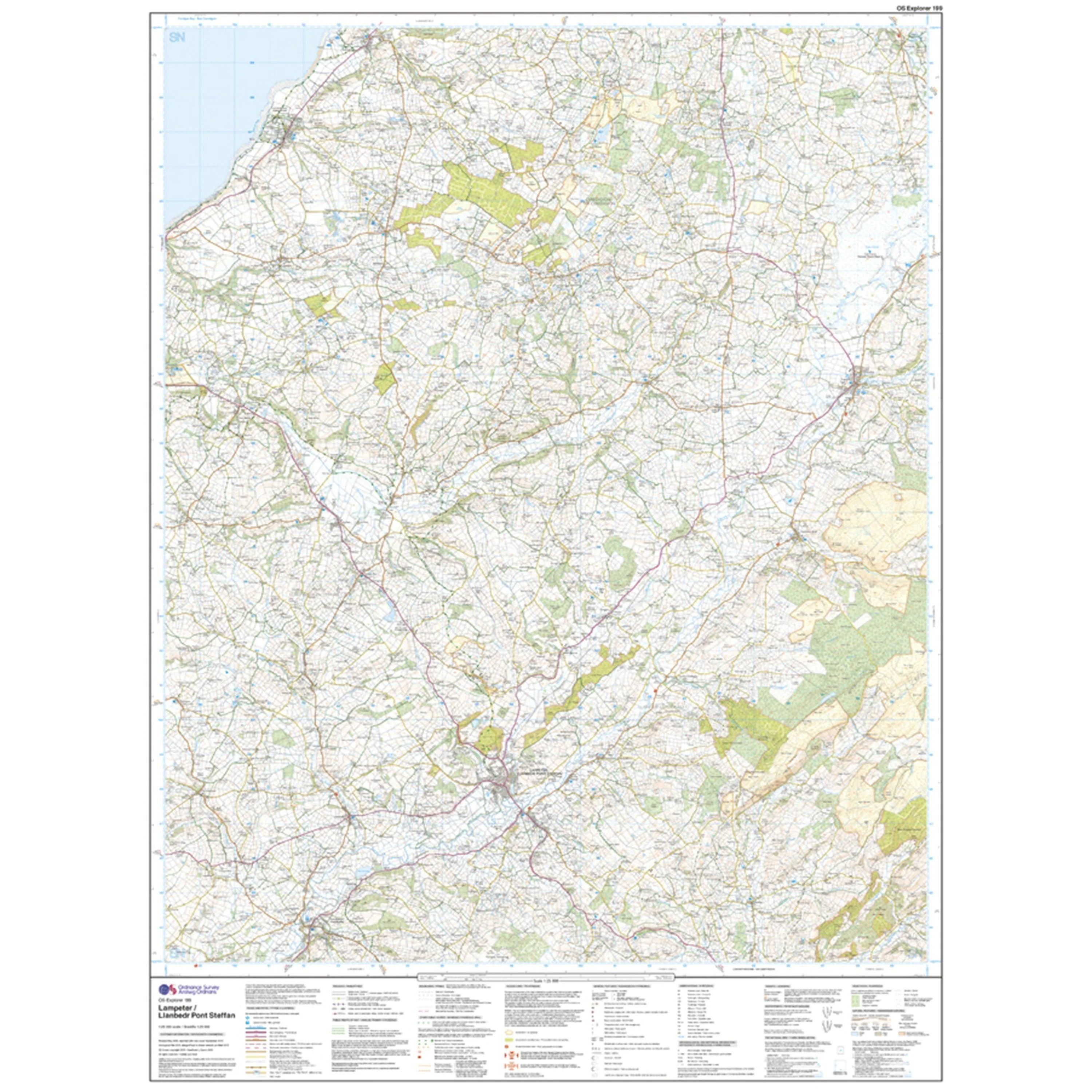 Explorer 199 Lampeter, Tregaron & Llan-non Map With Digital Version - Image 3