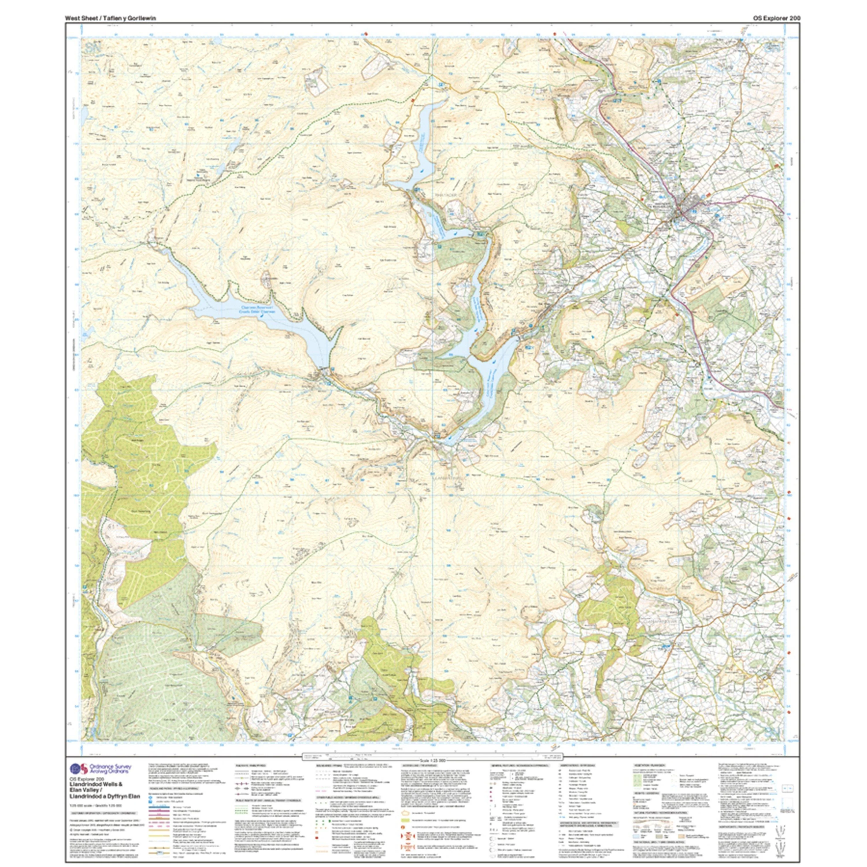 Explorer 200 Llandrindod Wells & Elan Valley & Rhayader Map With Digital Version - Image 4