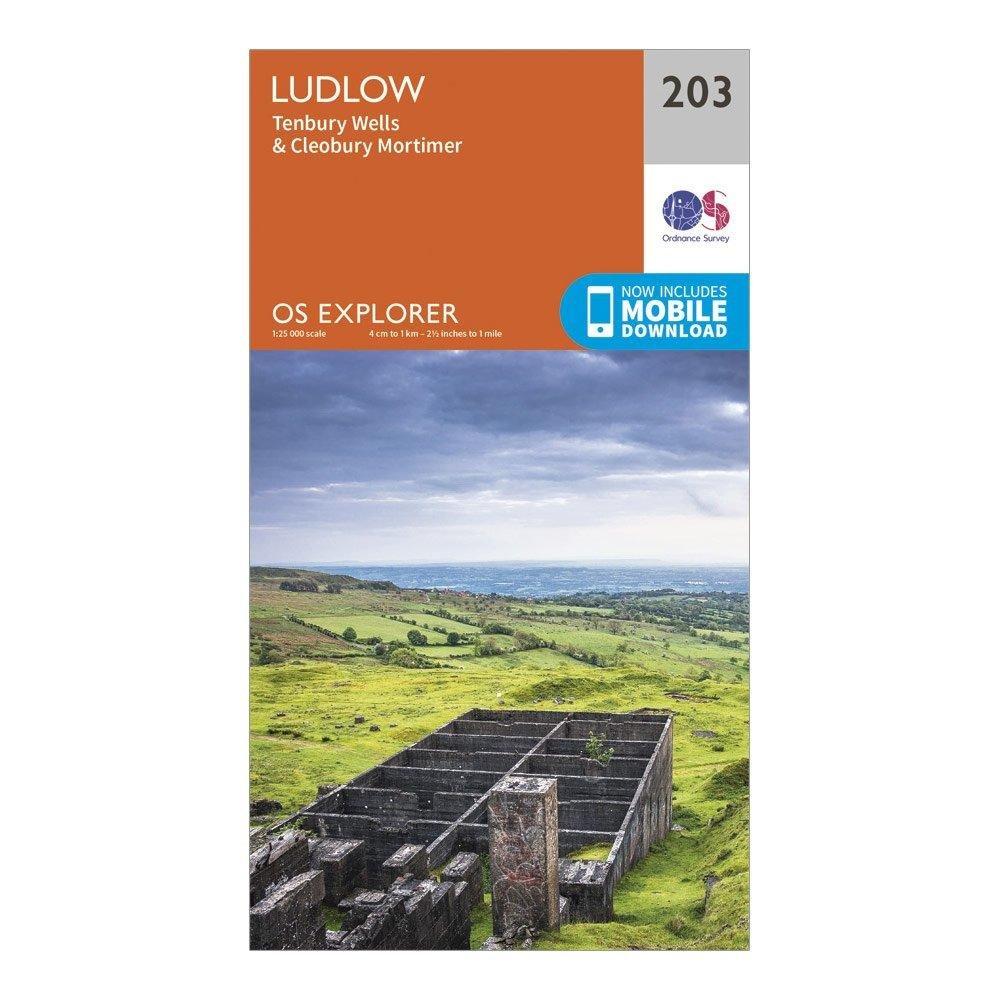 Explorer 203 Ludlow Tenbury Wells  Cleobury Mortimer Map With Digital Version - Image 4