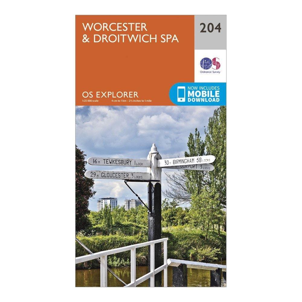 Explorer 204 Worcester & Droitwich Spa Map With Digital Version - Image 4