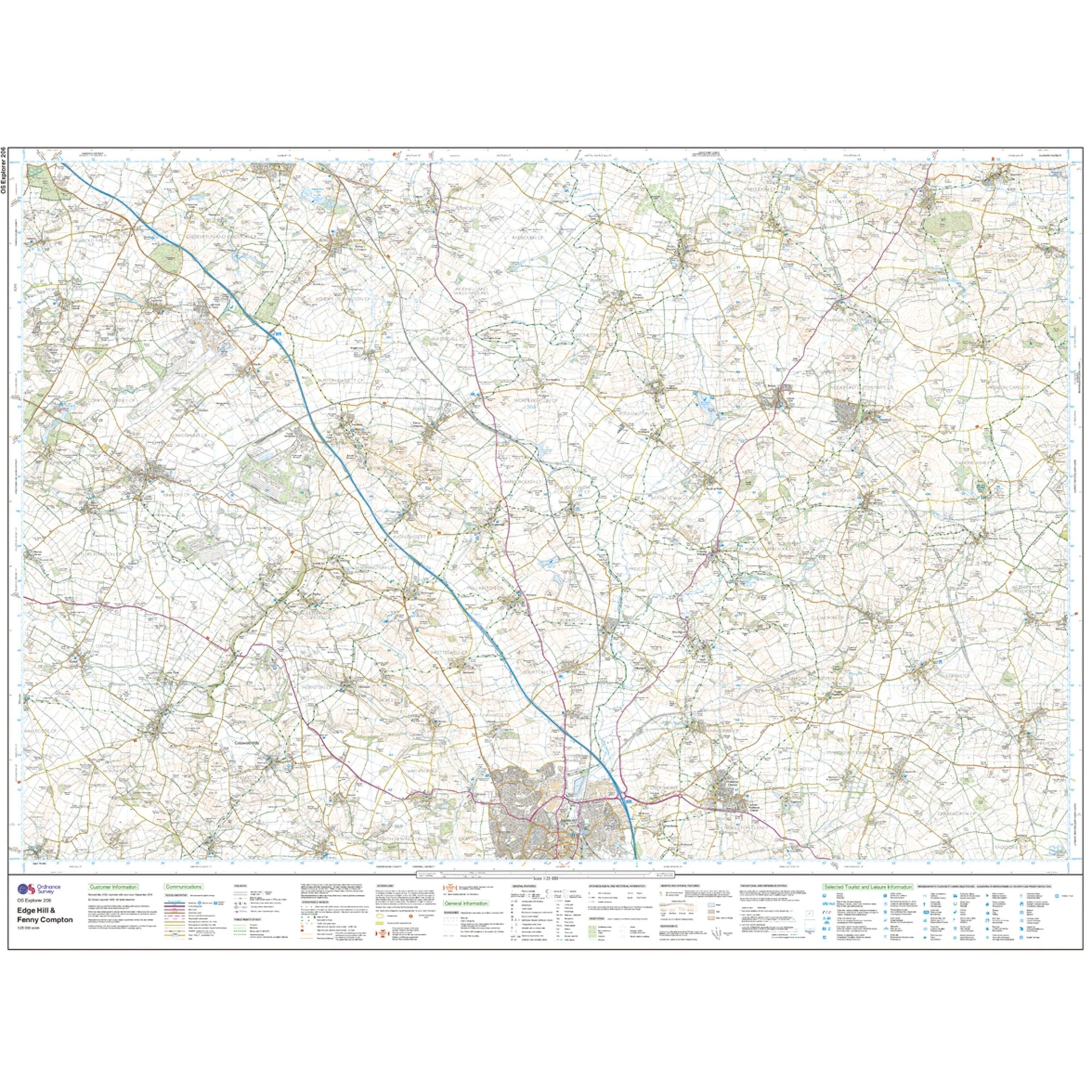 Explorer 206 Edge Hill & Fenny Compton Map With Digital Version - Image 3