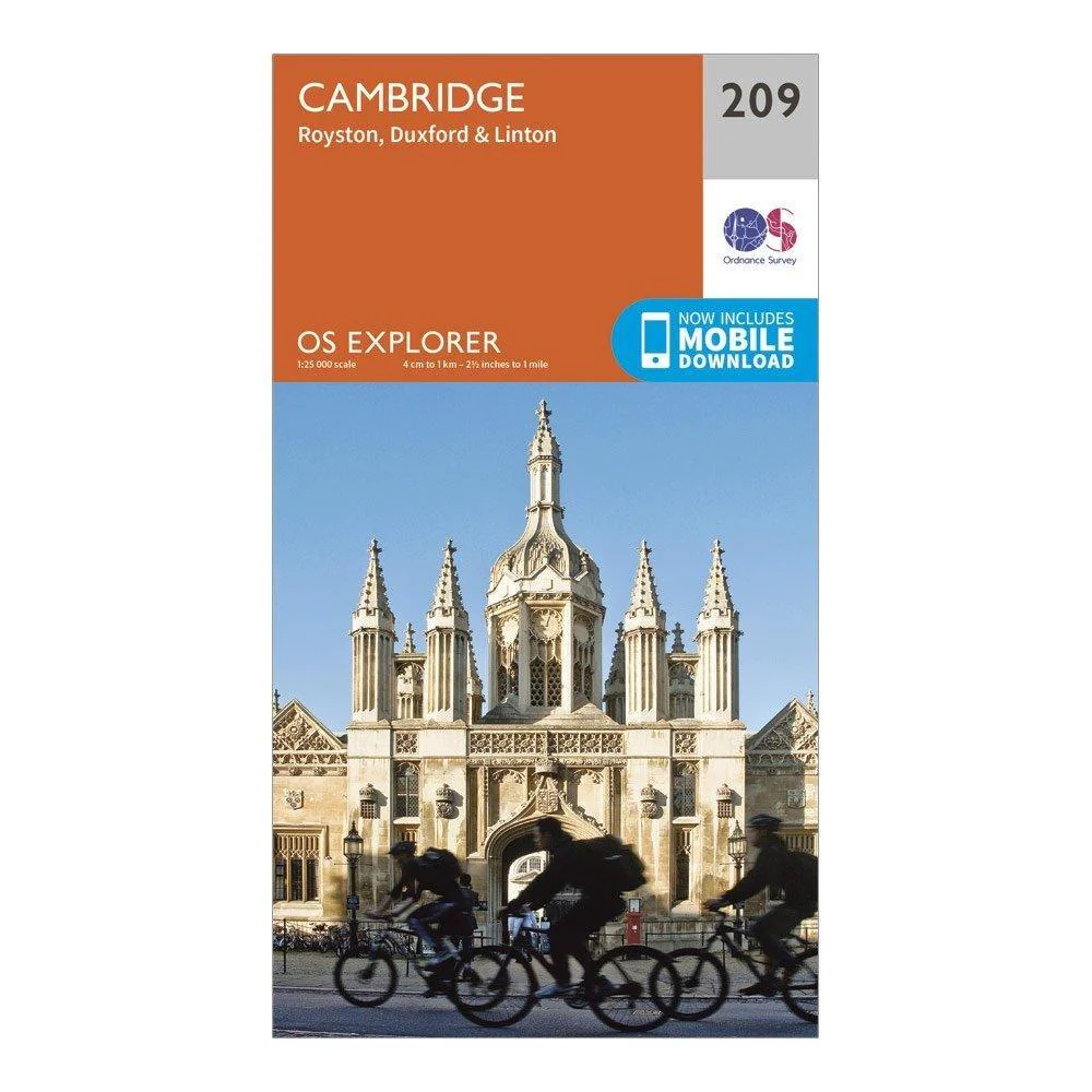 Explorer 209 Cambridge, Royston, Duxford & Linton Map With Digital Version - Image 4